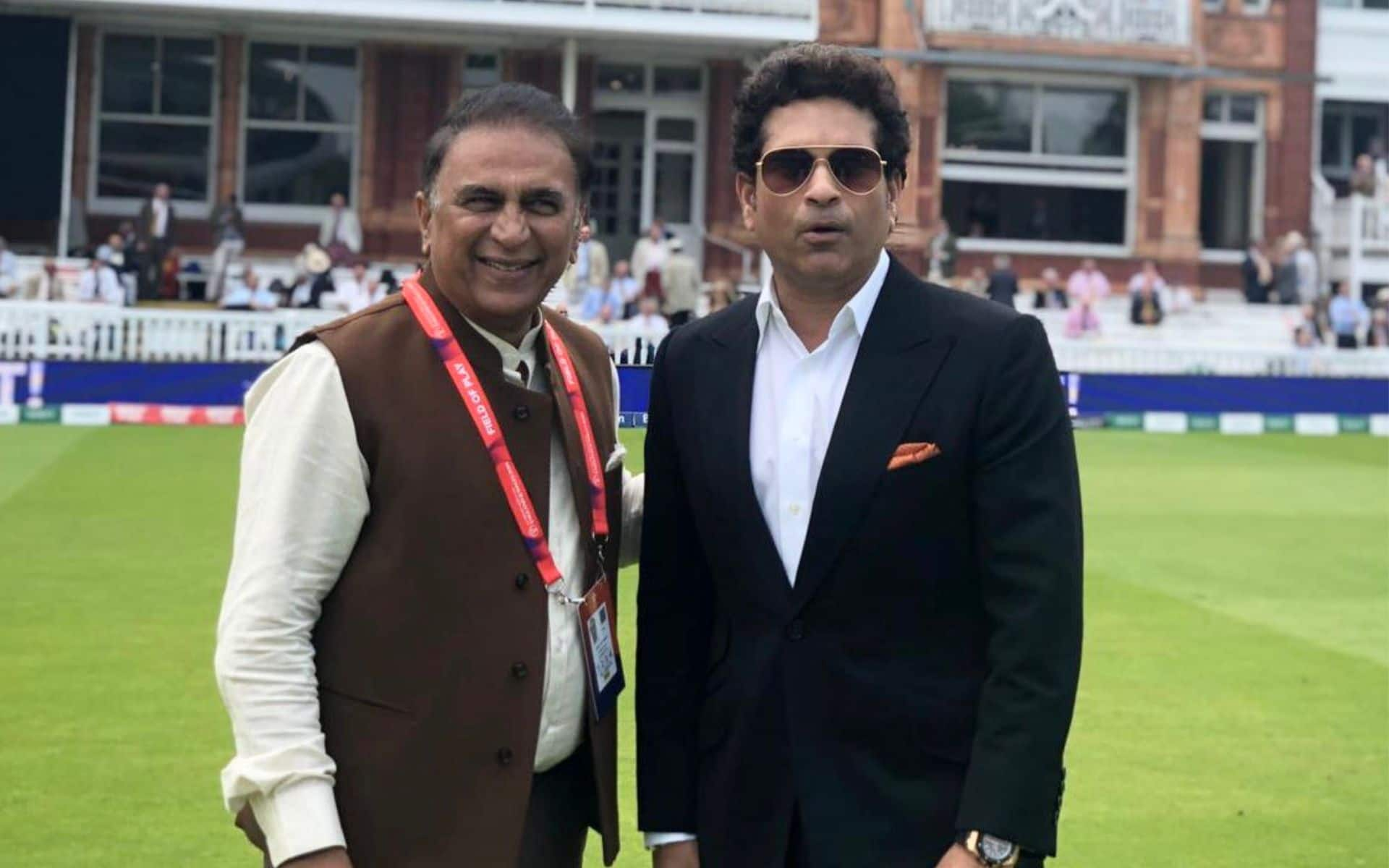 Sunil Gavaskar and Sachin Tendulkar- (Source: @Johns/X.com)