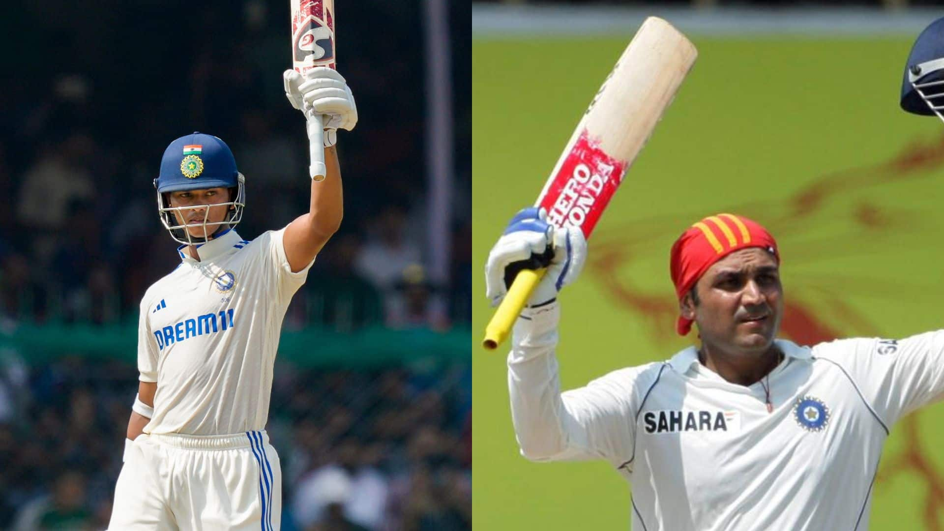 Yashasvi Jaiswal is being compared with Virender Sehwag [Source: PTI/@greater_jammu/X]