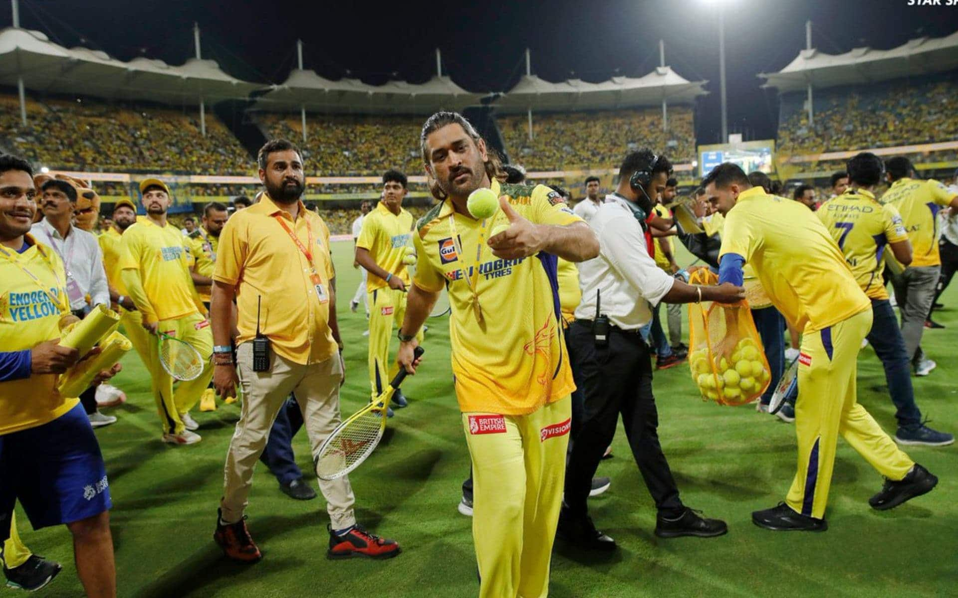 MS Dhoni CSK Future- (Source: @Johns/X.com)