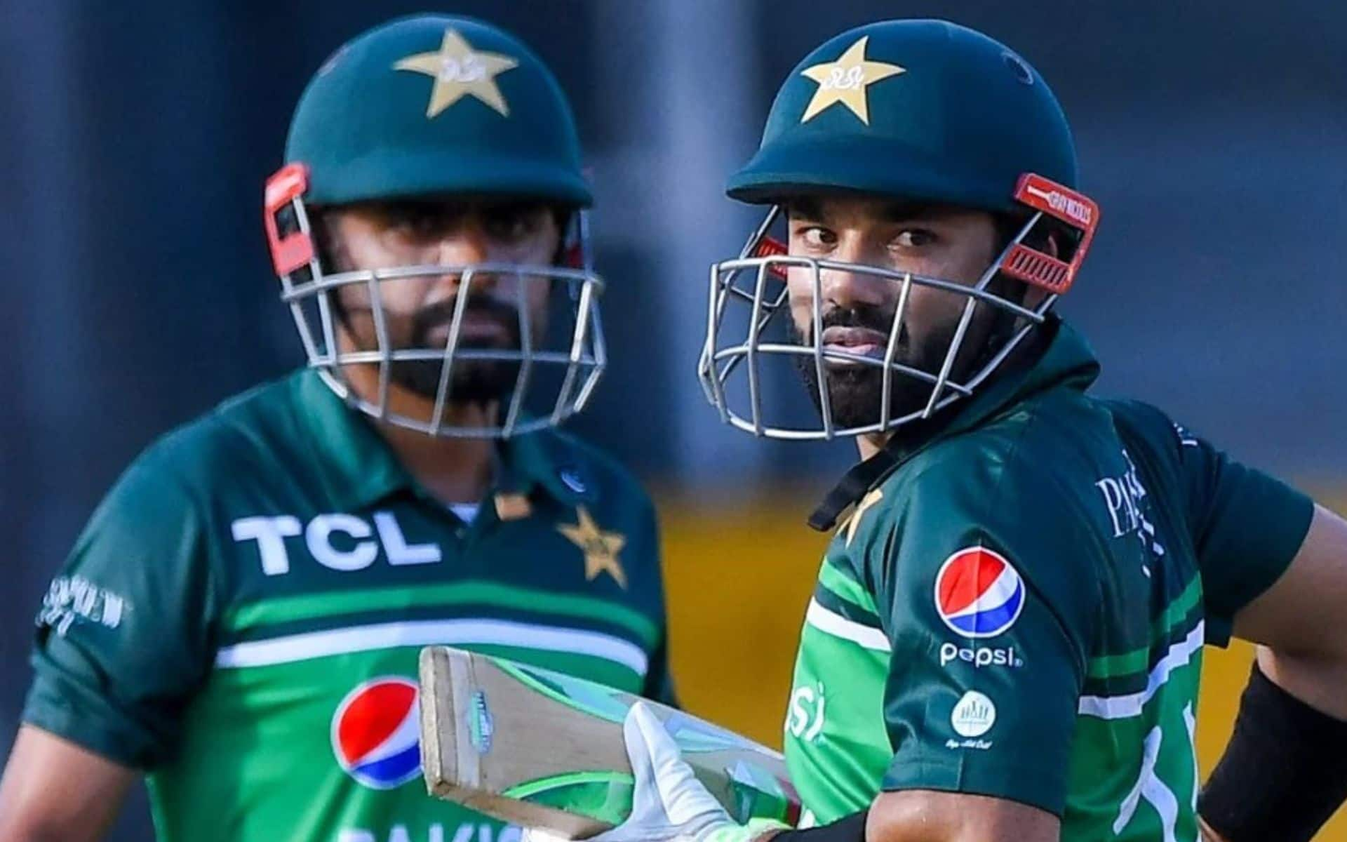 Babar Azam and Mohammad Rizwan- (Source: KingBabarArmy/X.com)