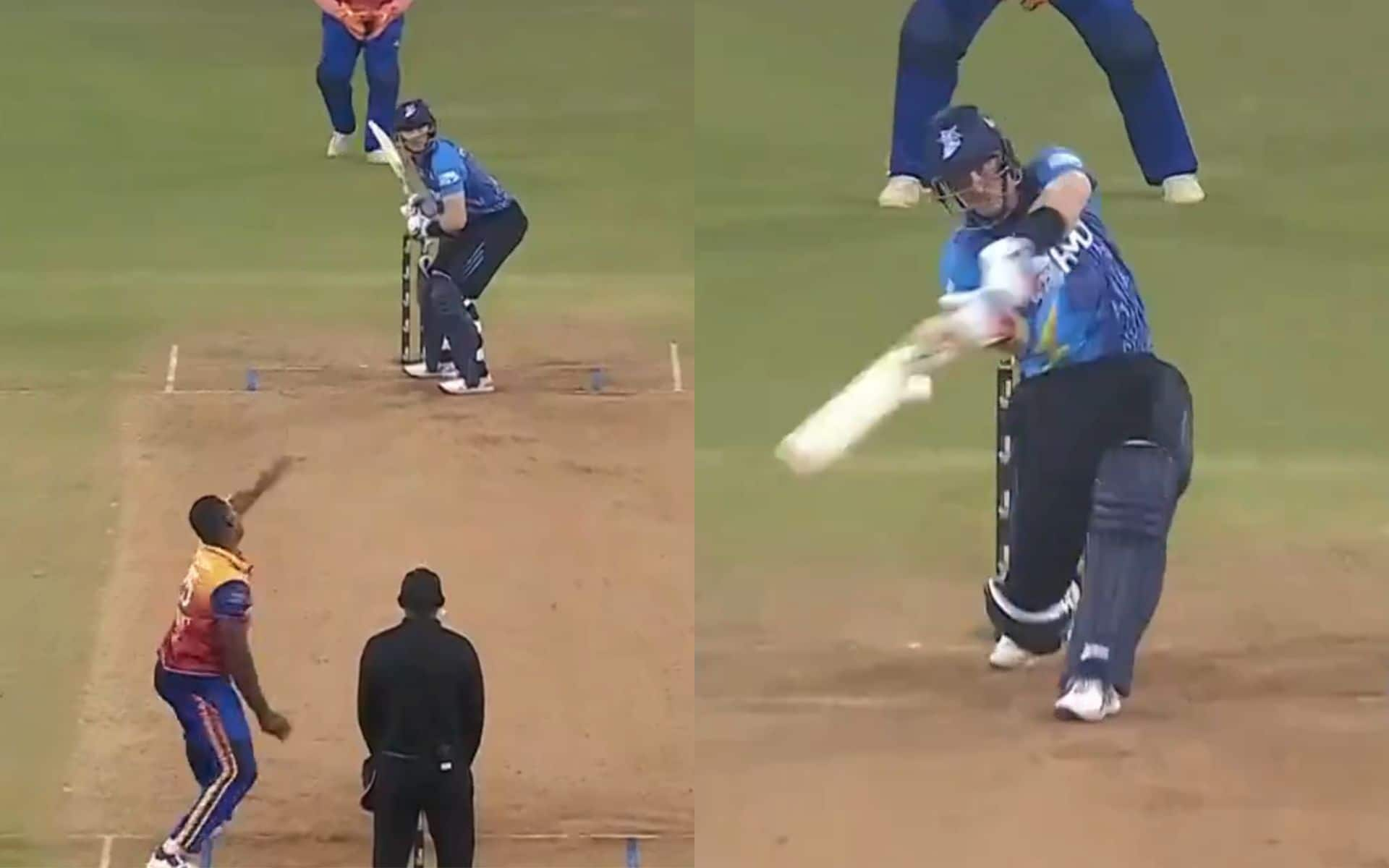 Martin Guptill in rage mode during LLC 2024 [Source: @FanCode/x]