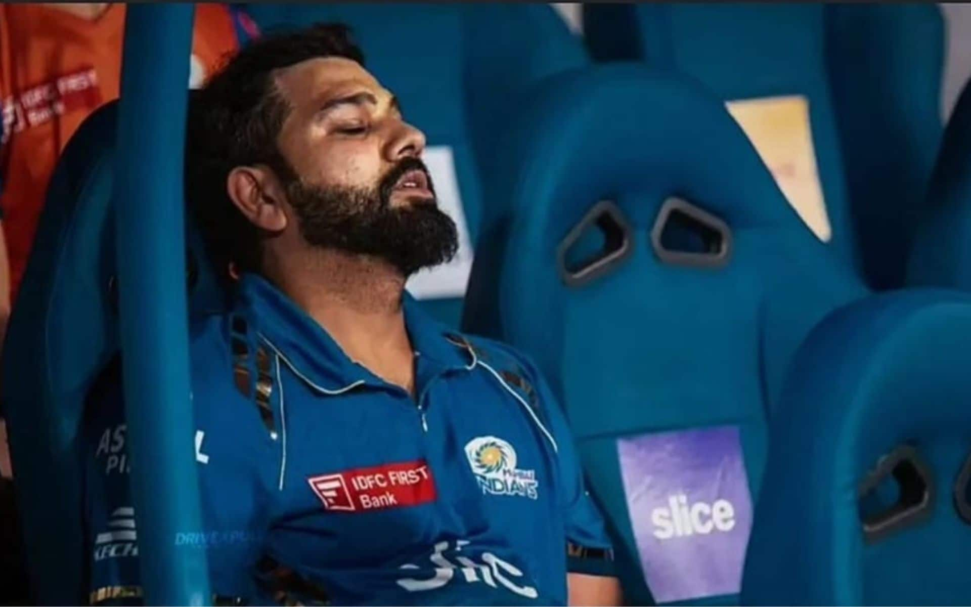 Rohit Sharma is unlikely to be retained by Mumbai Indians in IPL 2025 (@Barkh_aa/X.com)