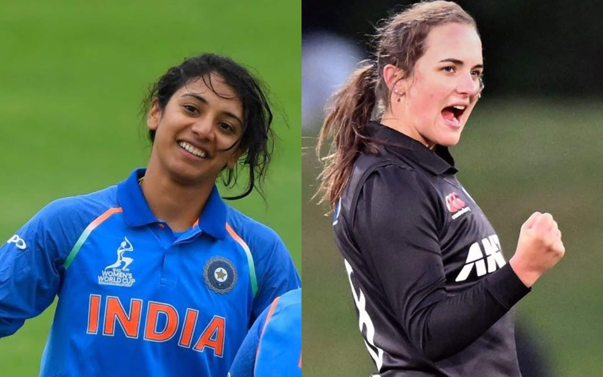 Smriti Mandhana and Amelia Kerr [Source: @ESPNcricinfo,@cricbuzz/x.com]