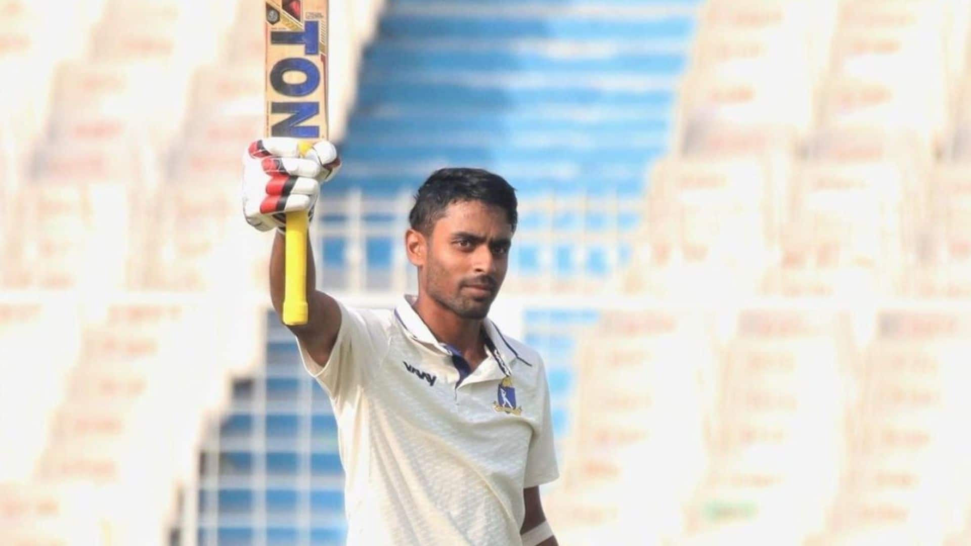 Abhimanyu Easwaran hammered a magnificent century [Source: @CricCrazyJohns/X]