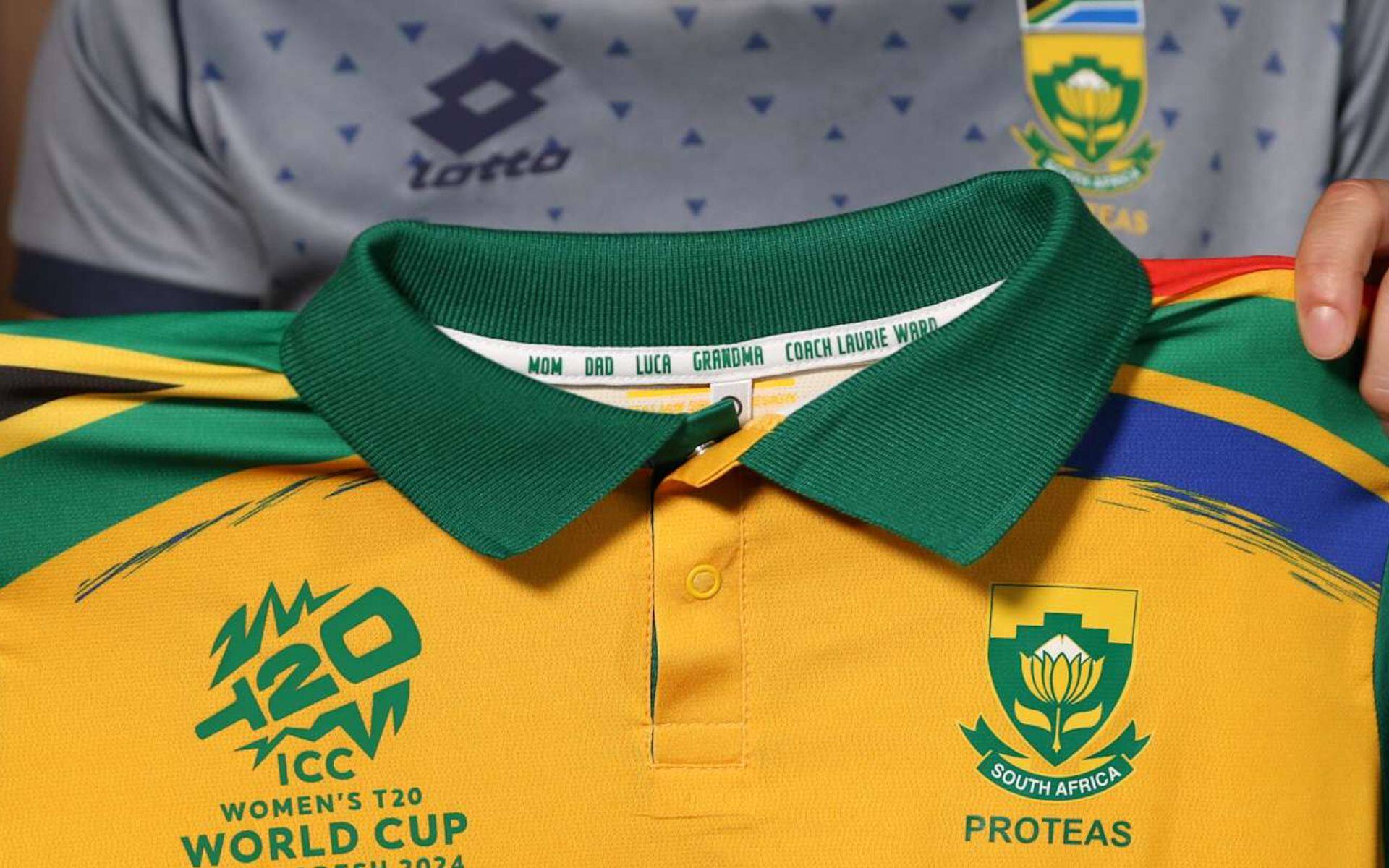 South Africa unveils special jersey for 2024 Women's T20 World Cup (source @icc)