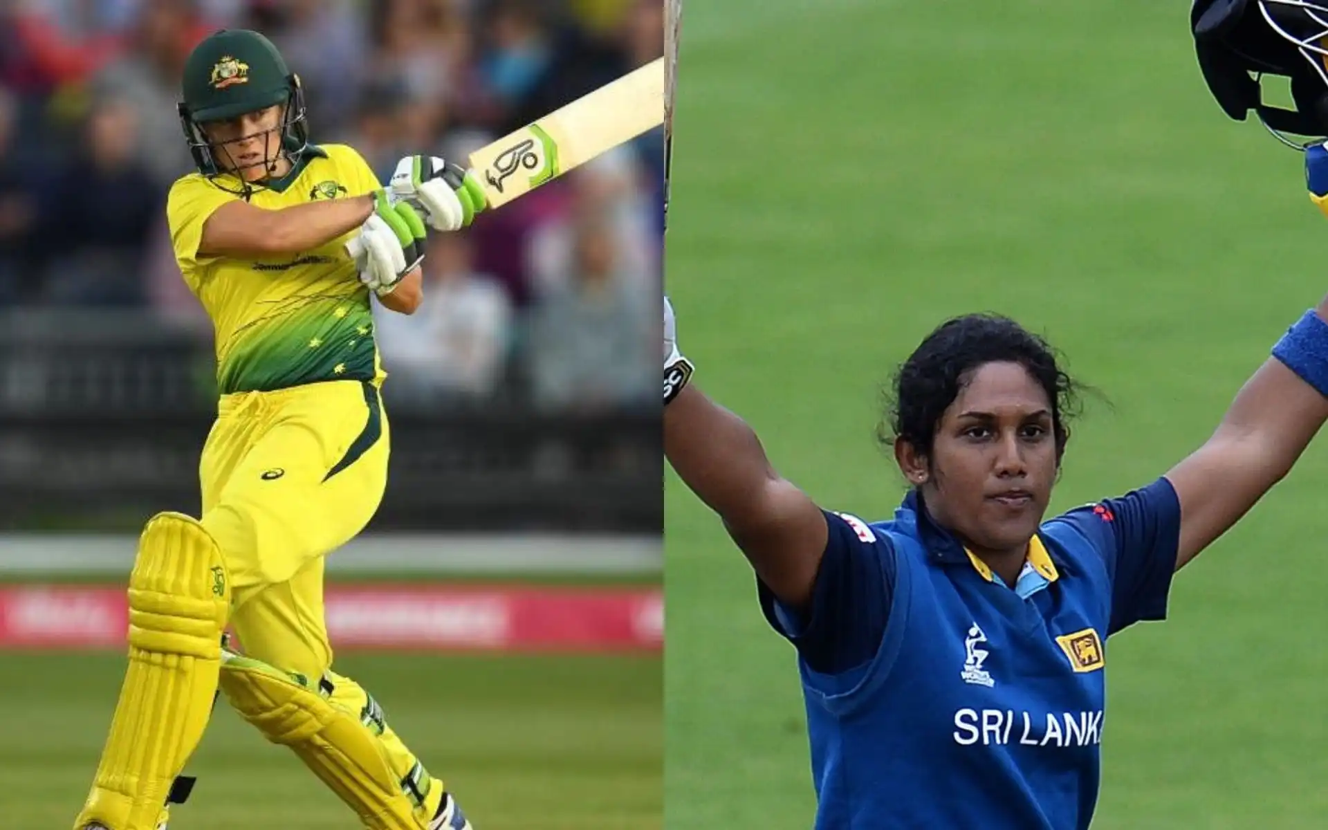 Alyssa Healy and Chamari Athapaththu [Source: @ICC, @AkhilaSene97/x.com]