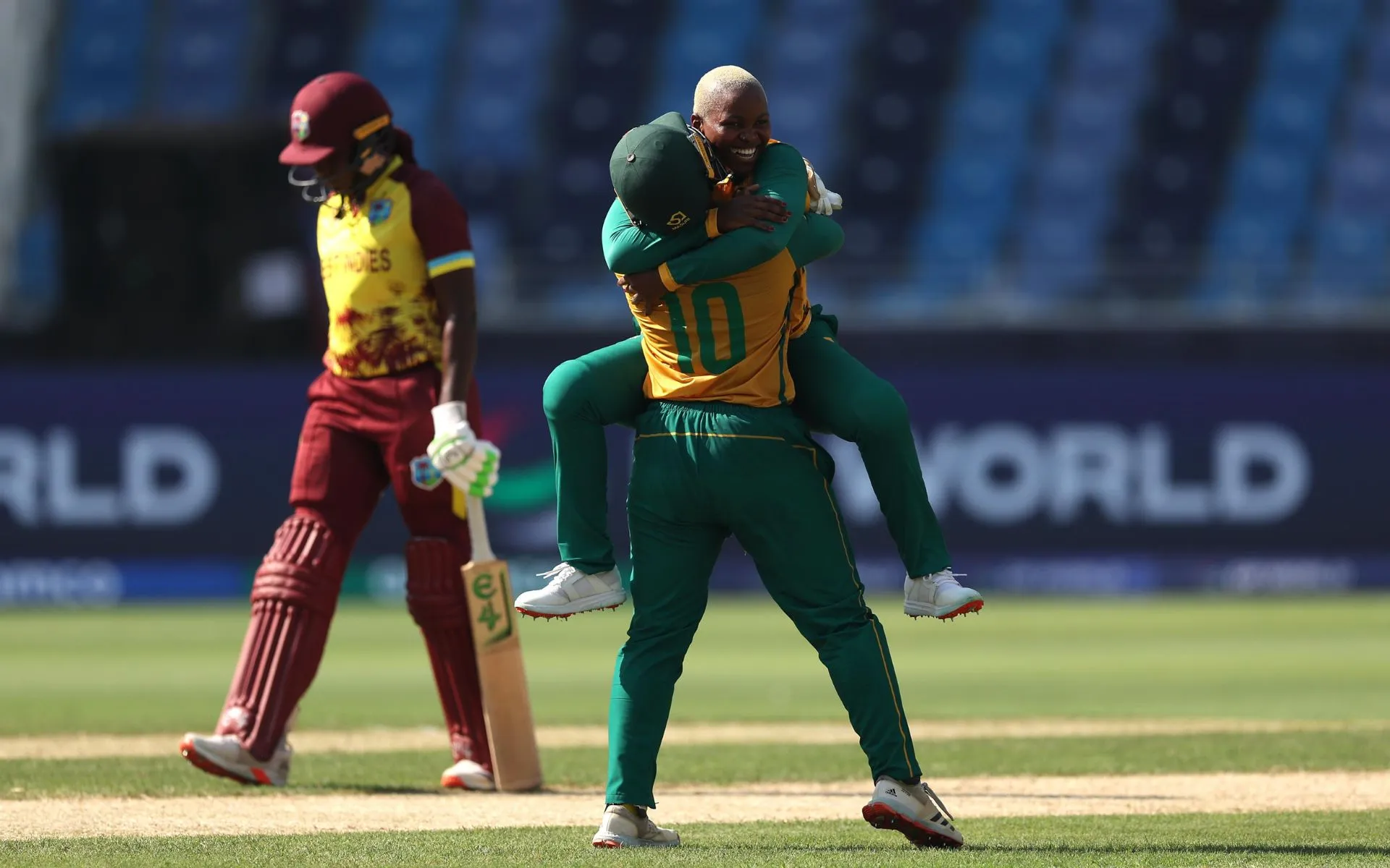 South Africa catered themselves to a huge win over West Indies [Source: @ICC/x]