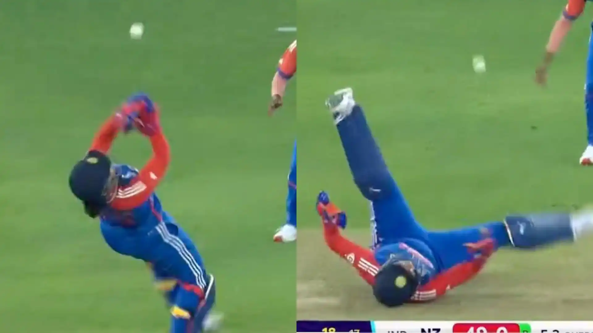 Richa Ghosh dropped a sitter vs NZ-W [Source: @cricket543210/X]