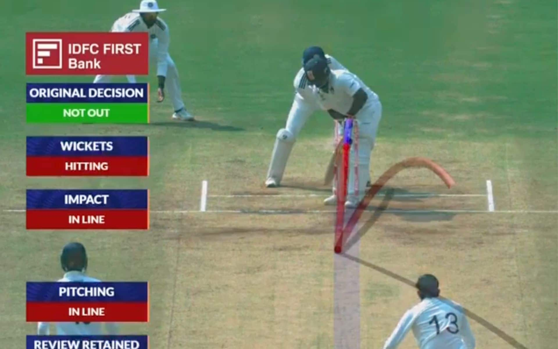 Sarfaraz Khan's wicket in Irani Cup (Screengrab:@BCCIdomestic/X.com)