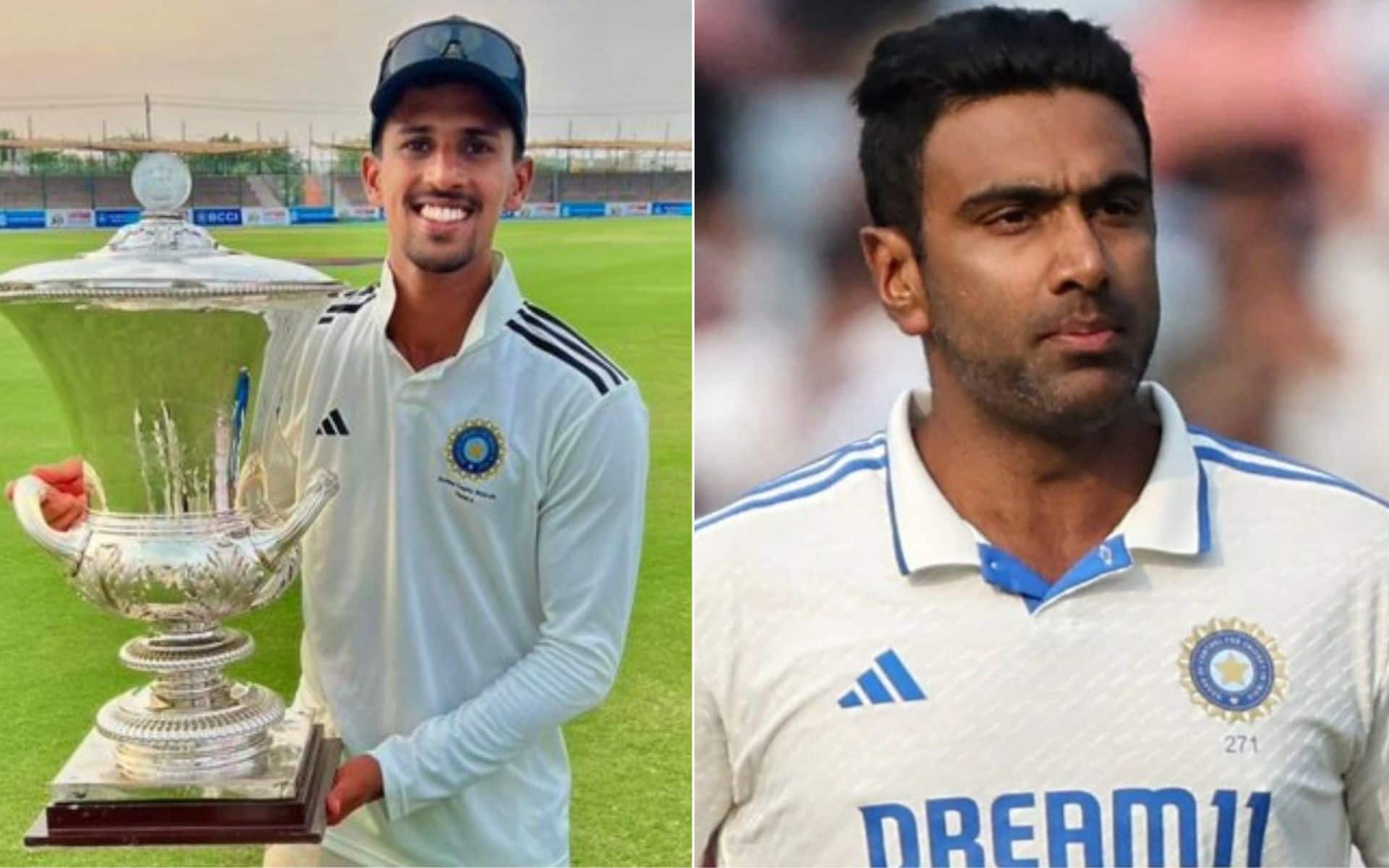 Tanush Kotian is following in Ravichandran Ashwin's footsteps [Source: @CricCrazyJohns, @ImTanujSingh/x.com]