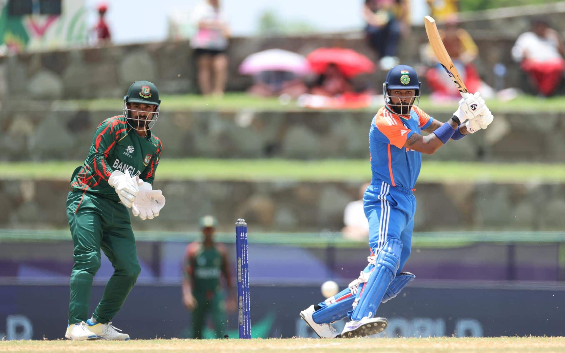 Hardik Pandya and Litton Das- (Source: @ICC/X.com)