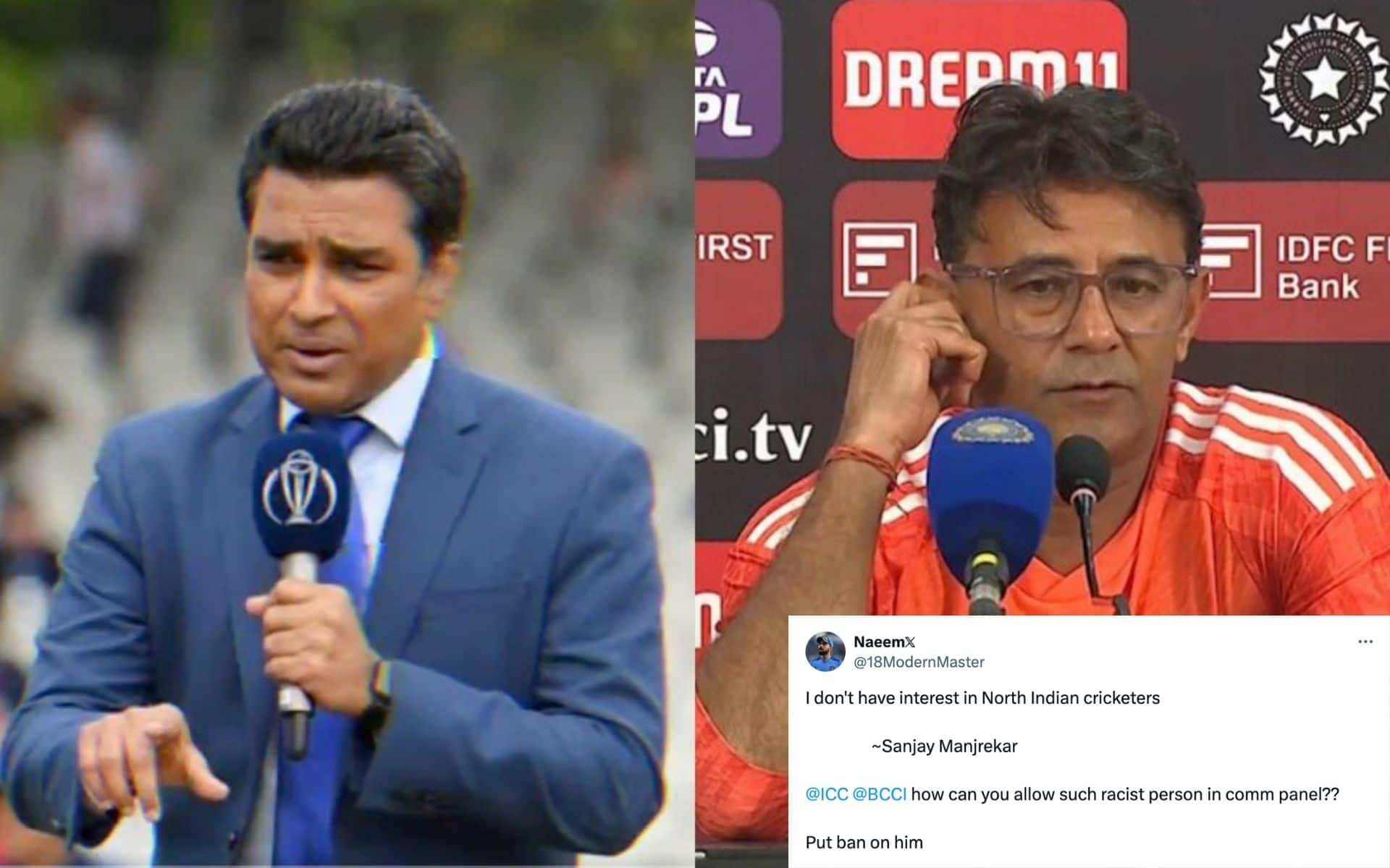 Sanjay Manjrekar faces flak over 'North India' players comment (@Vipintiwari952, @PTI/X.com)