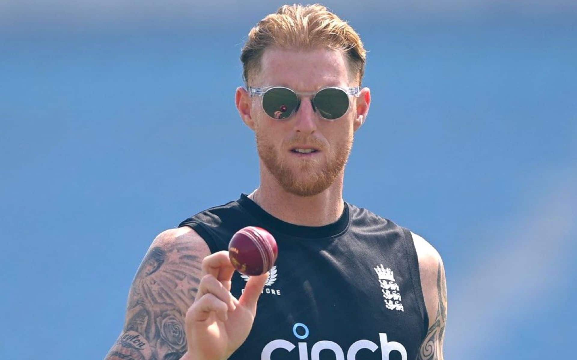 Ben Stokes in England's training session (Source: @AmeerHamzaAsif/X.com)