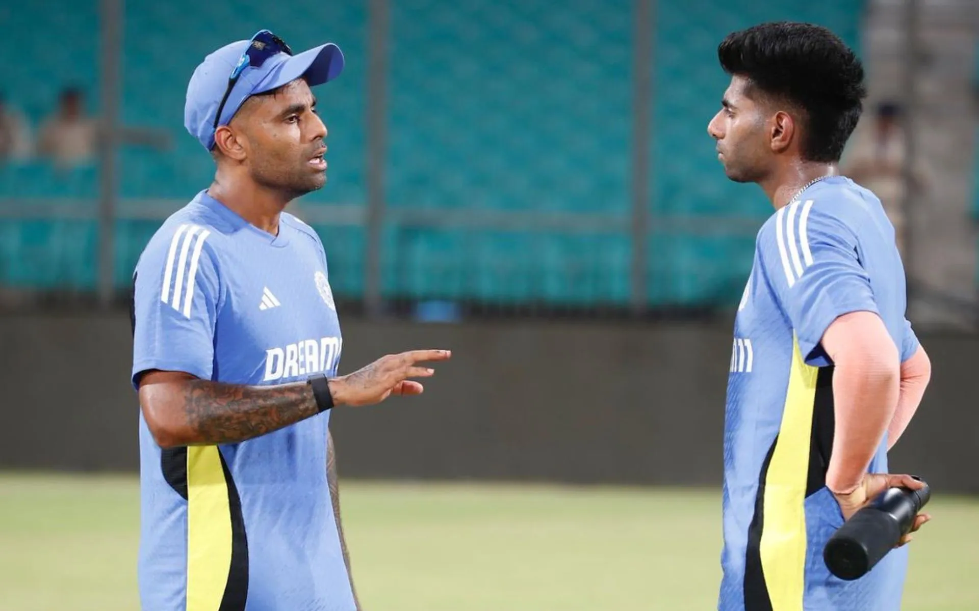 Suryakumar Yadav and Mayank Yadav- (Source: @TipsChaudhary/X.com)