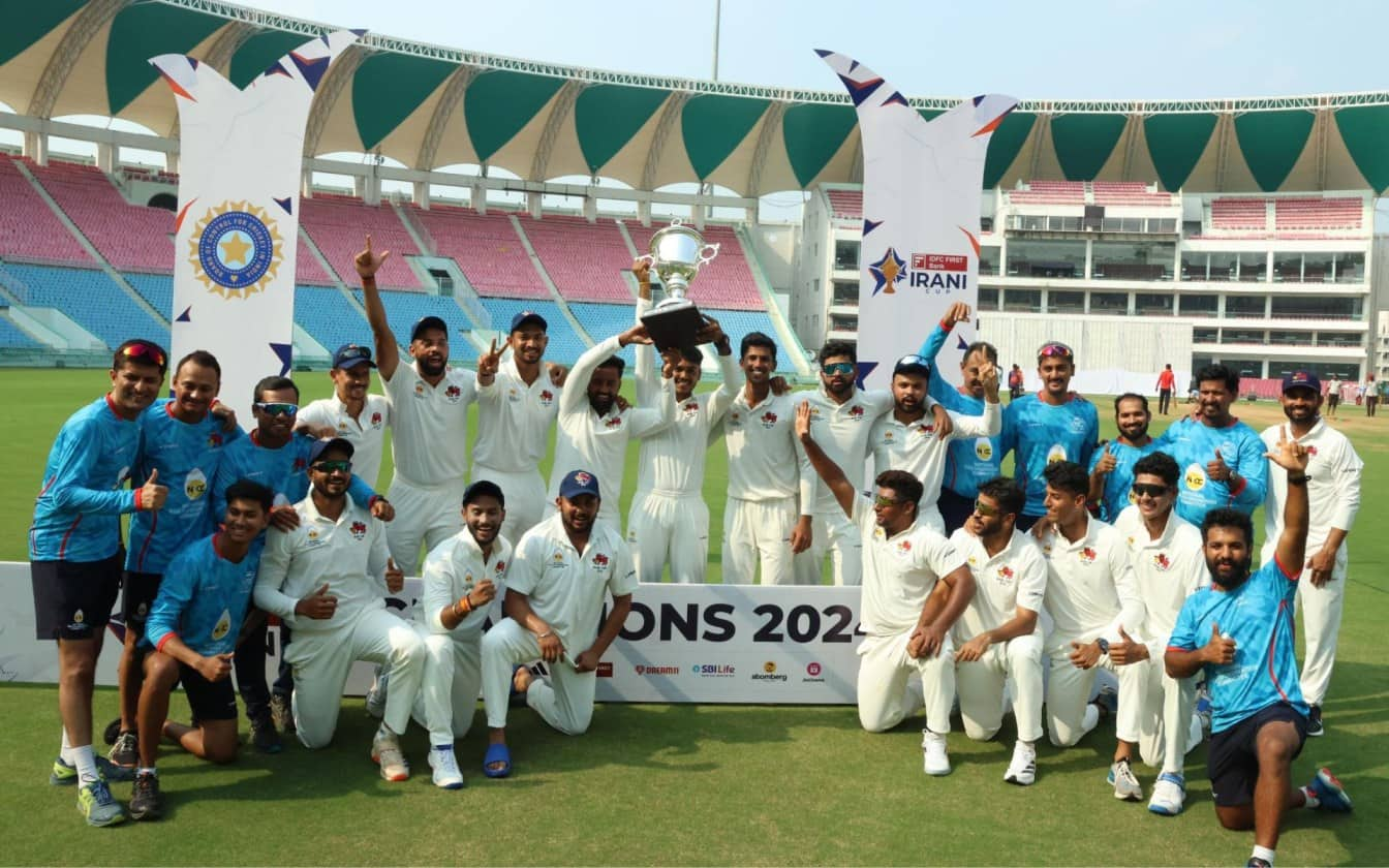 Mumbai clinch Irani Cup 2024 after dominant show vs ROI (@ajinkyarahane88/X.com)