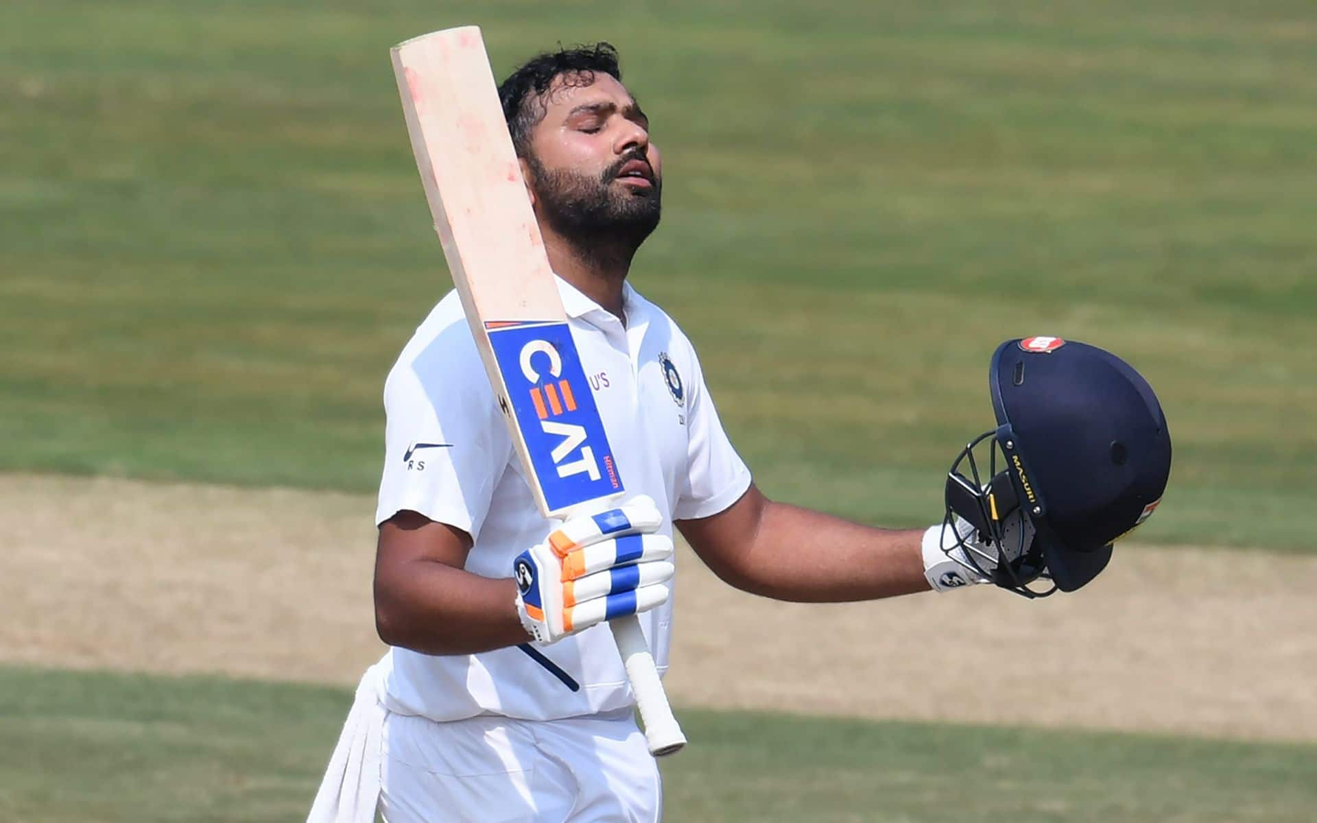 Rohit Sharma during his first match as an opener in Test cricket [Source: @cricbuzz/x.com]