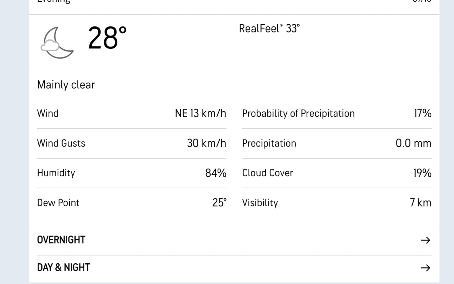 Weather Report: GUY vs SLK ( Source: Accuweather.com)