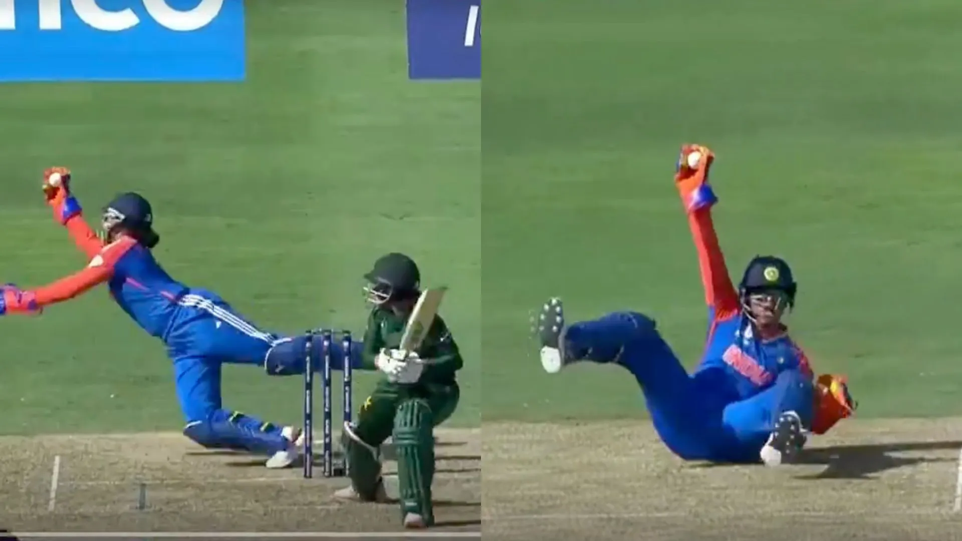 Richa took a spectacular catch [Source: @cricket543210/X]