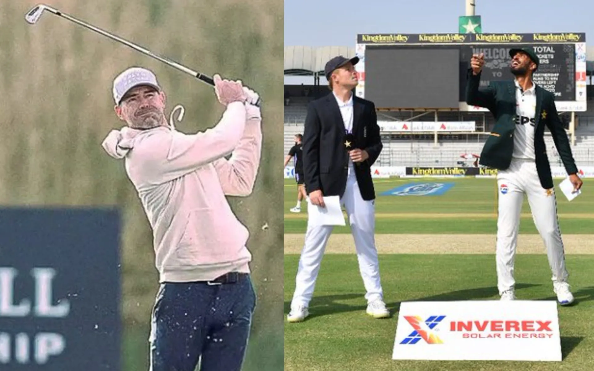 James Anderson Golf- (Source: @TalkB4Wicket/X.com)