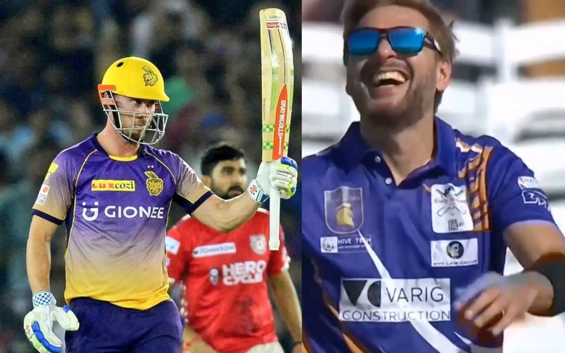 Chris Lynn and Shaheen Afridi [Source: @LoyalAfridian10, @KRxtra/x.com]