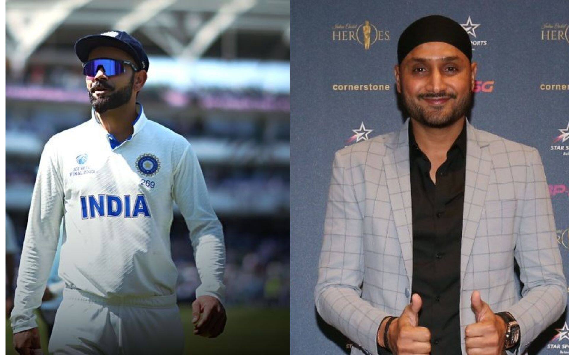 Virat Kohli and Harbhajan Singh ( Source: @ImTanujSingh/x.com and @cricbuzz/x.com)
