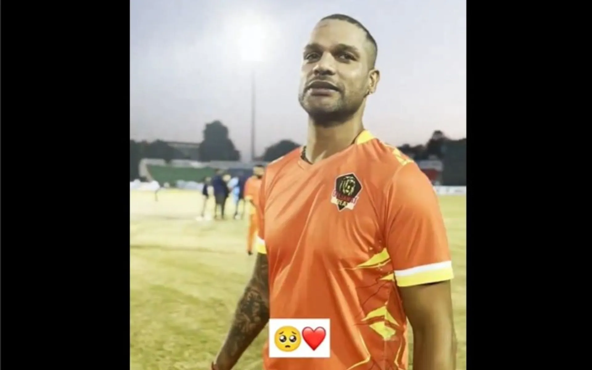 Shikhar Dhawan sings during a LLC 2024 training session [Source: @llct20/x]