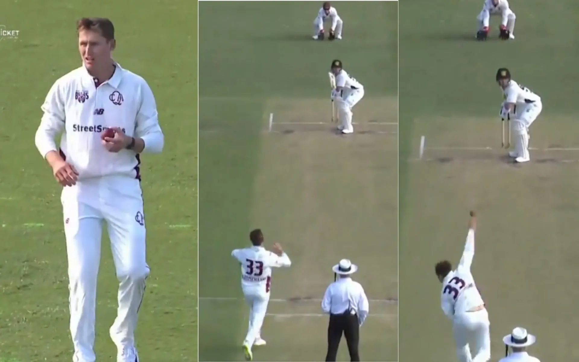 Labuschagne’s seam bowling in Sheffield Shield [Source: @cricketcomau/x.com]
