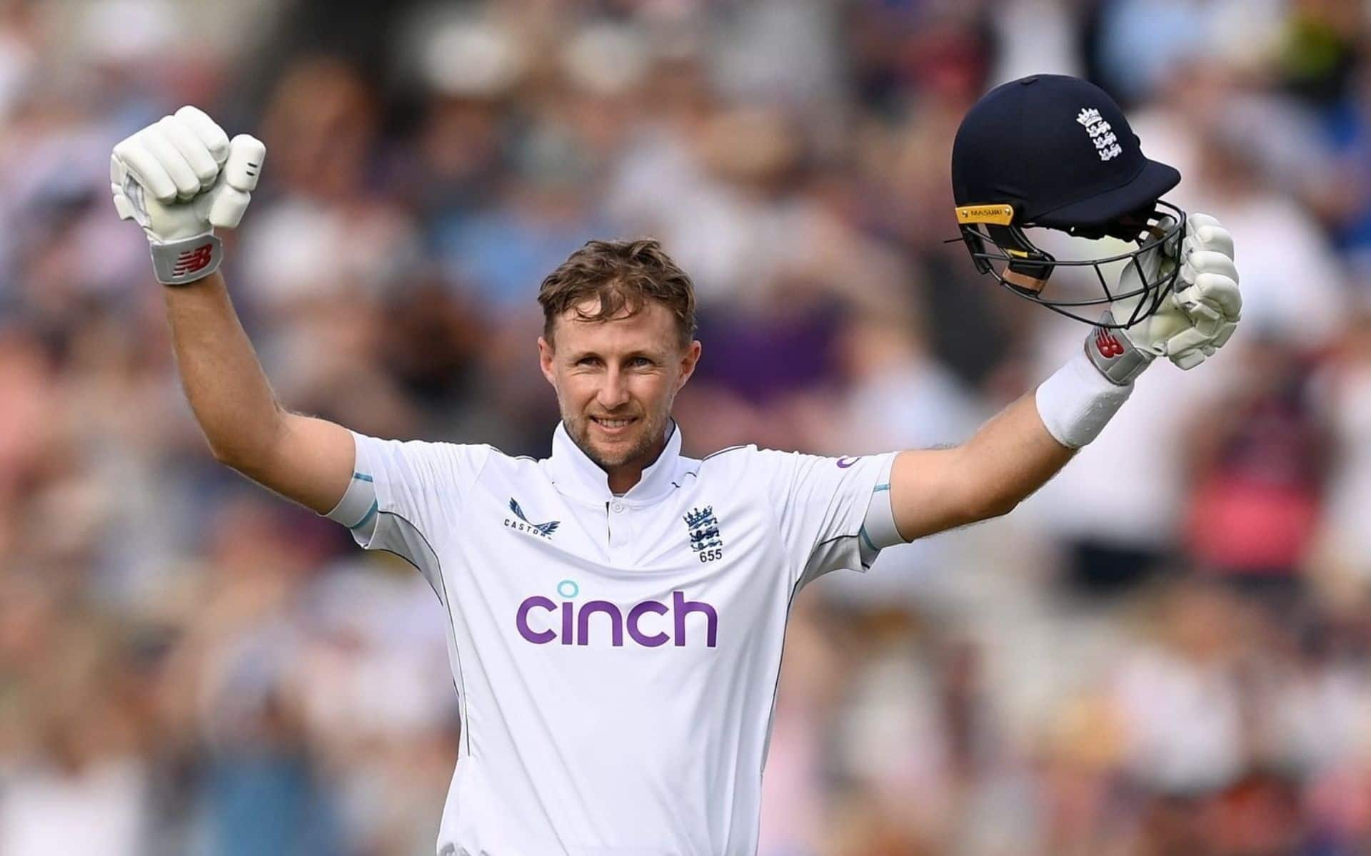 Joe Root completes his century against Pakistan (Source: @mufaddal_vohra/x.com)
