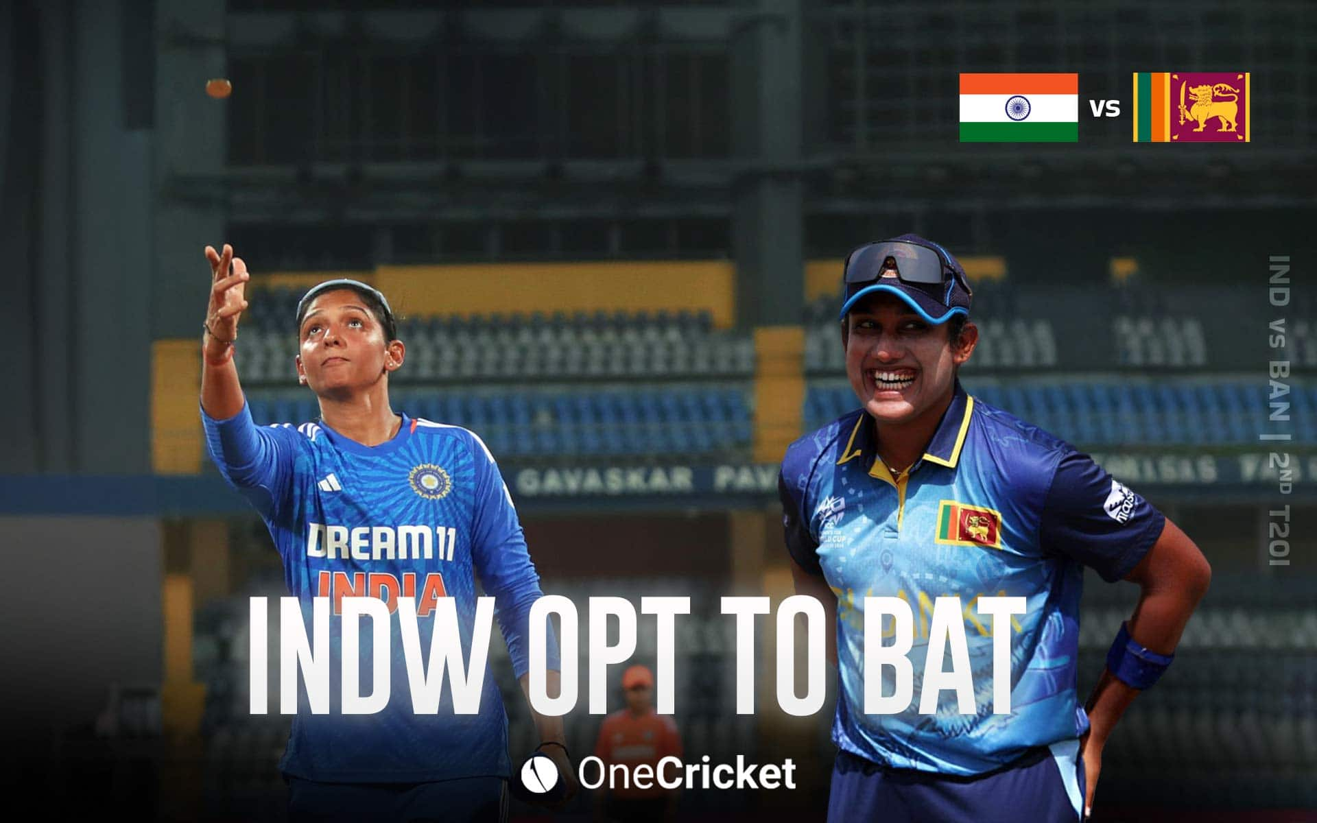 India won the toss and opted to bat first (Source: @OneCricket/x.com)