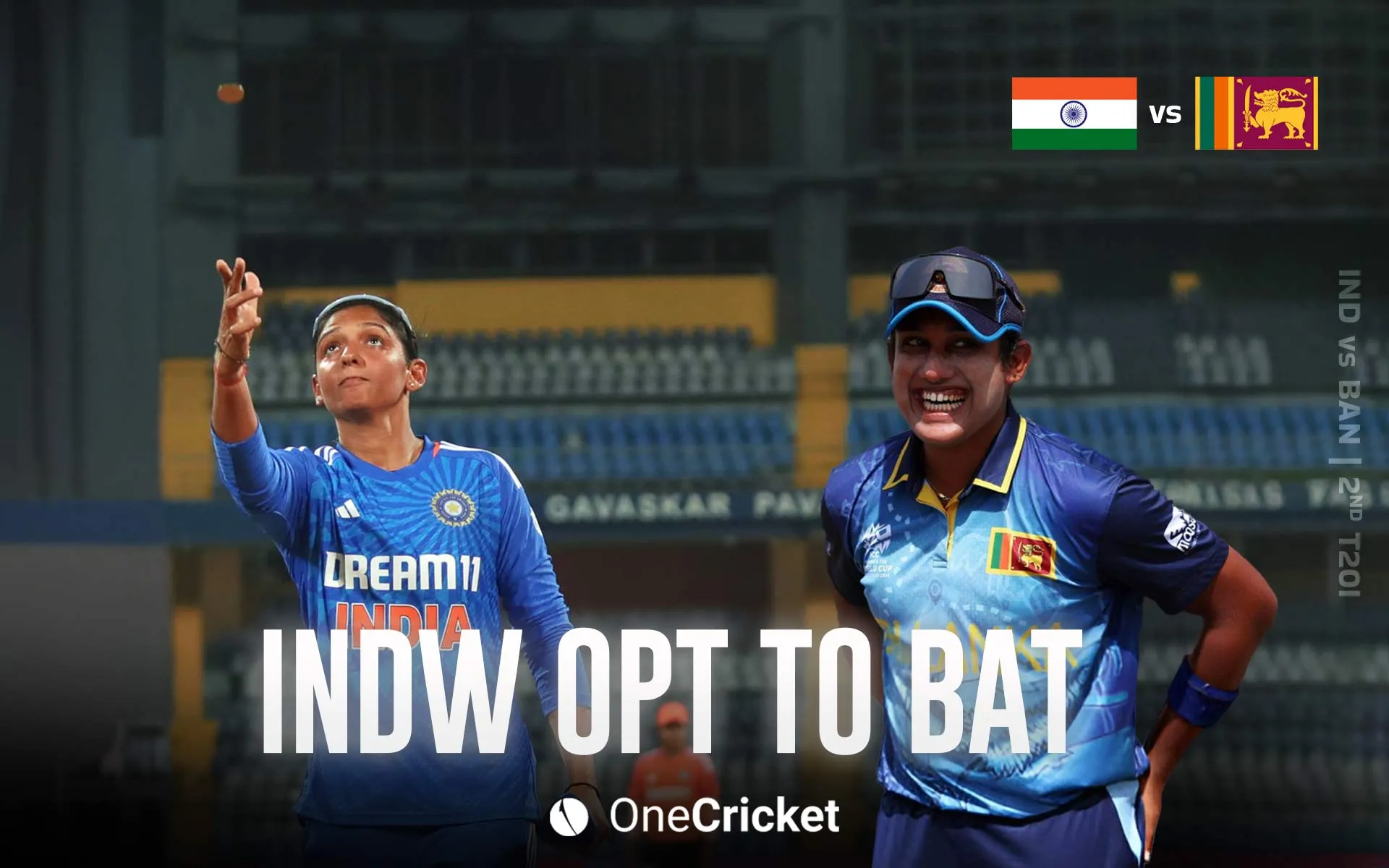 India won the toss and opted to bat first (Source: @OneCricket/x.com)