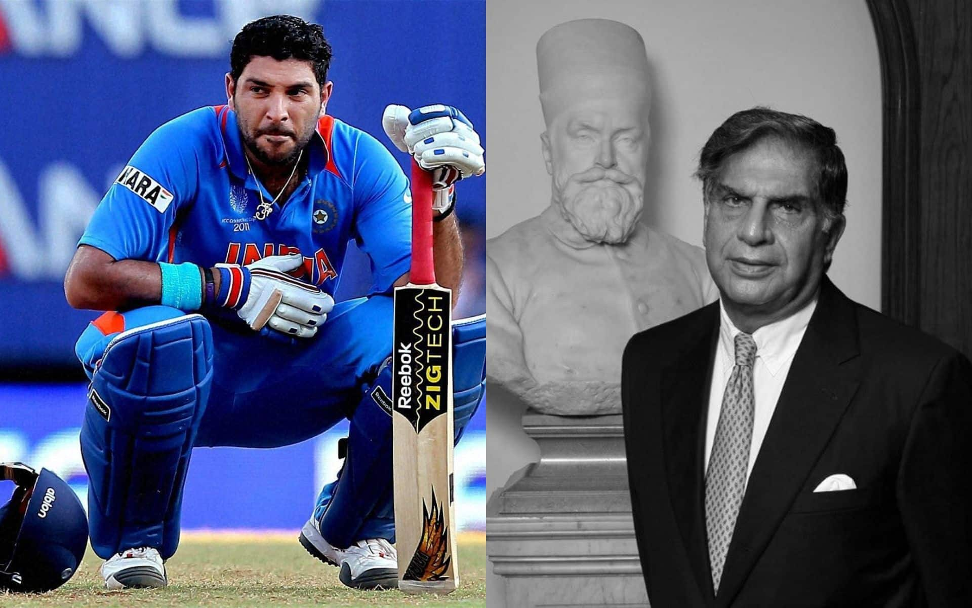 Yuvraj Singh and Ratan Tata (Source: @Ankieshekhawat/x.com, @gautam_adani/x.com)