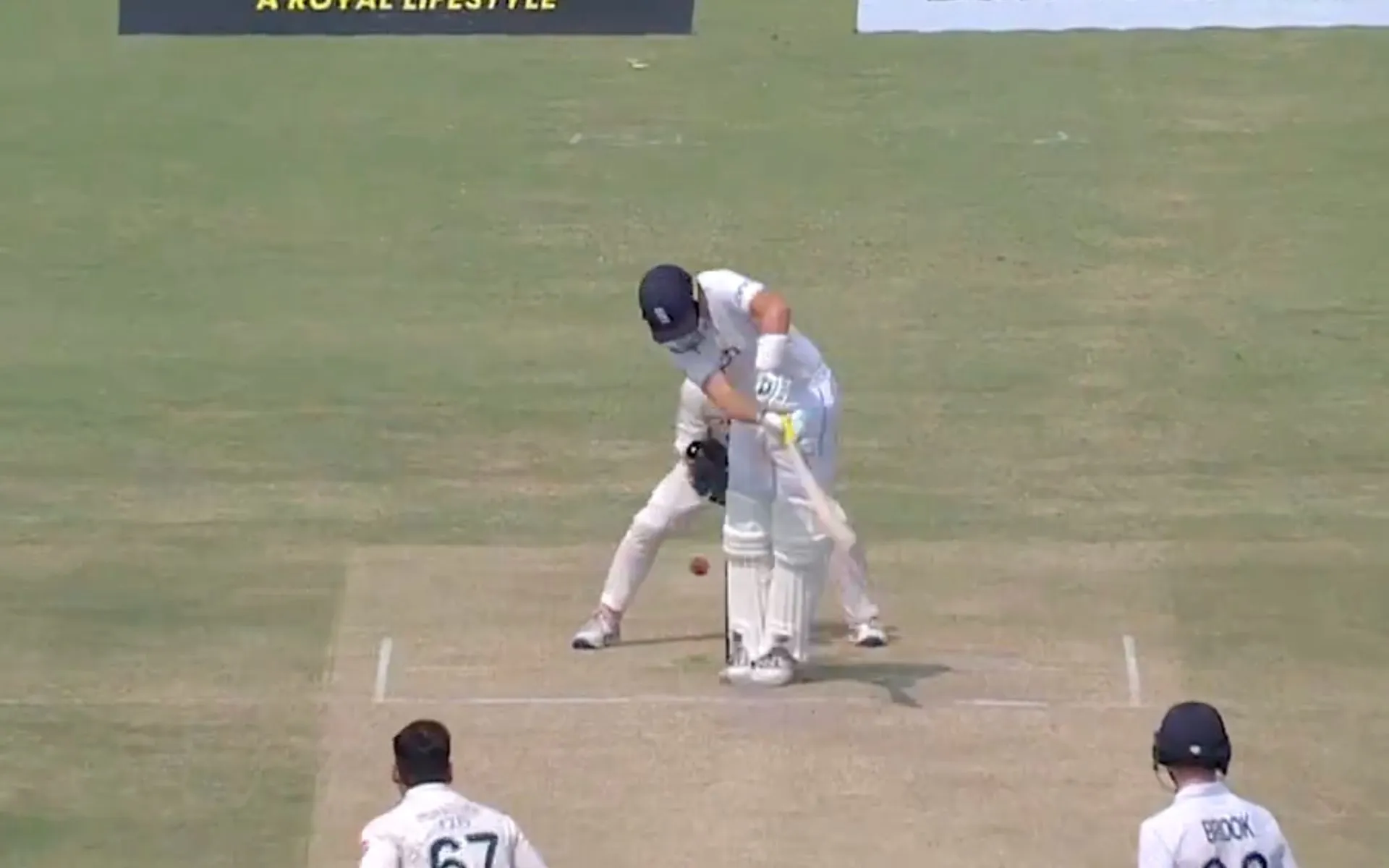 A snippet from the video showing Joe Root's dismissal (X.com/@therealpcb)