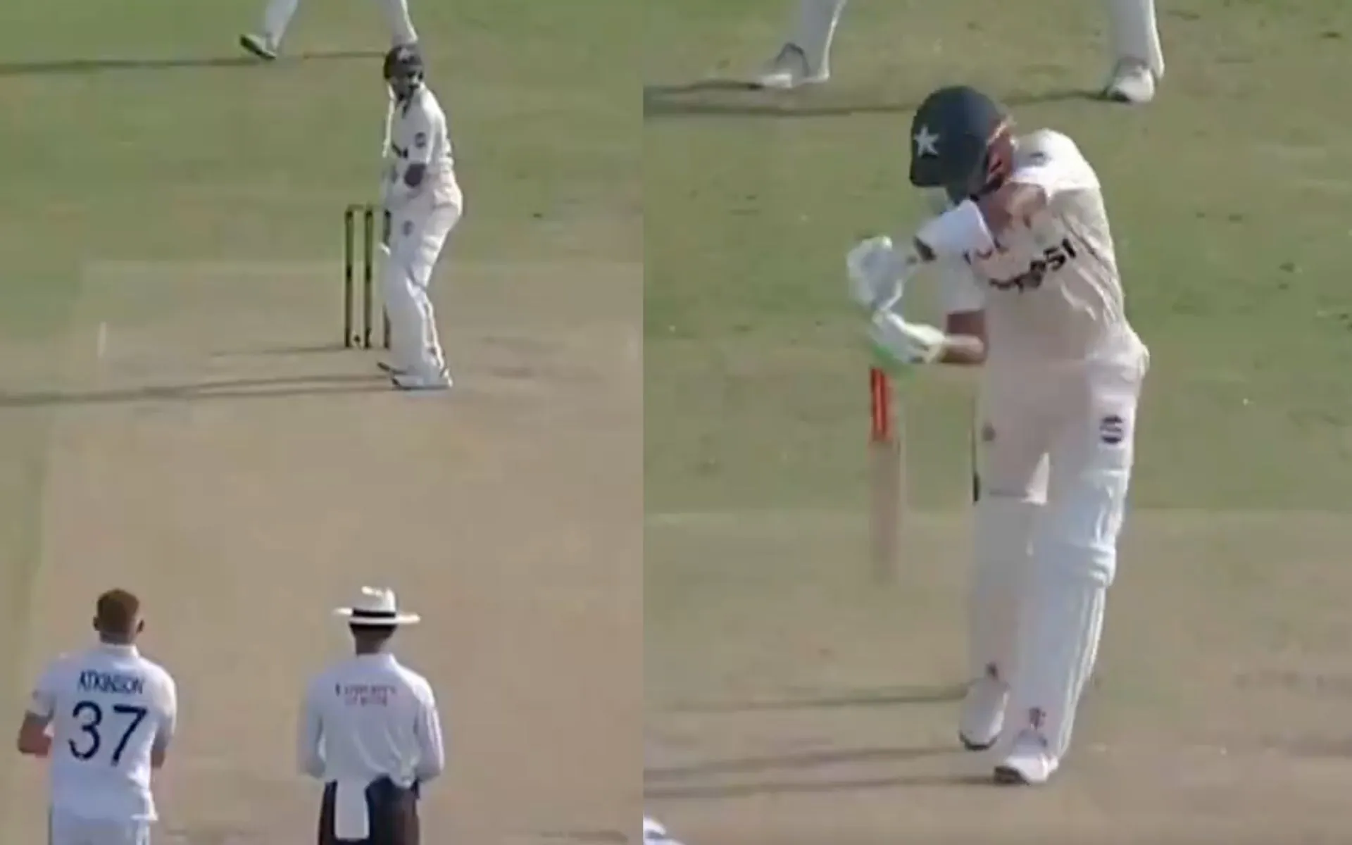 Babar Azam wicket- (Source: Screengrab)