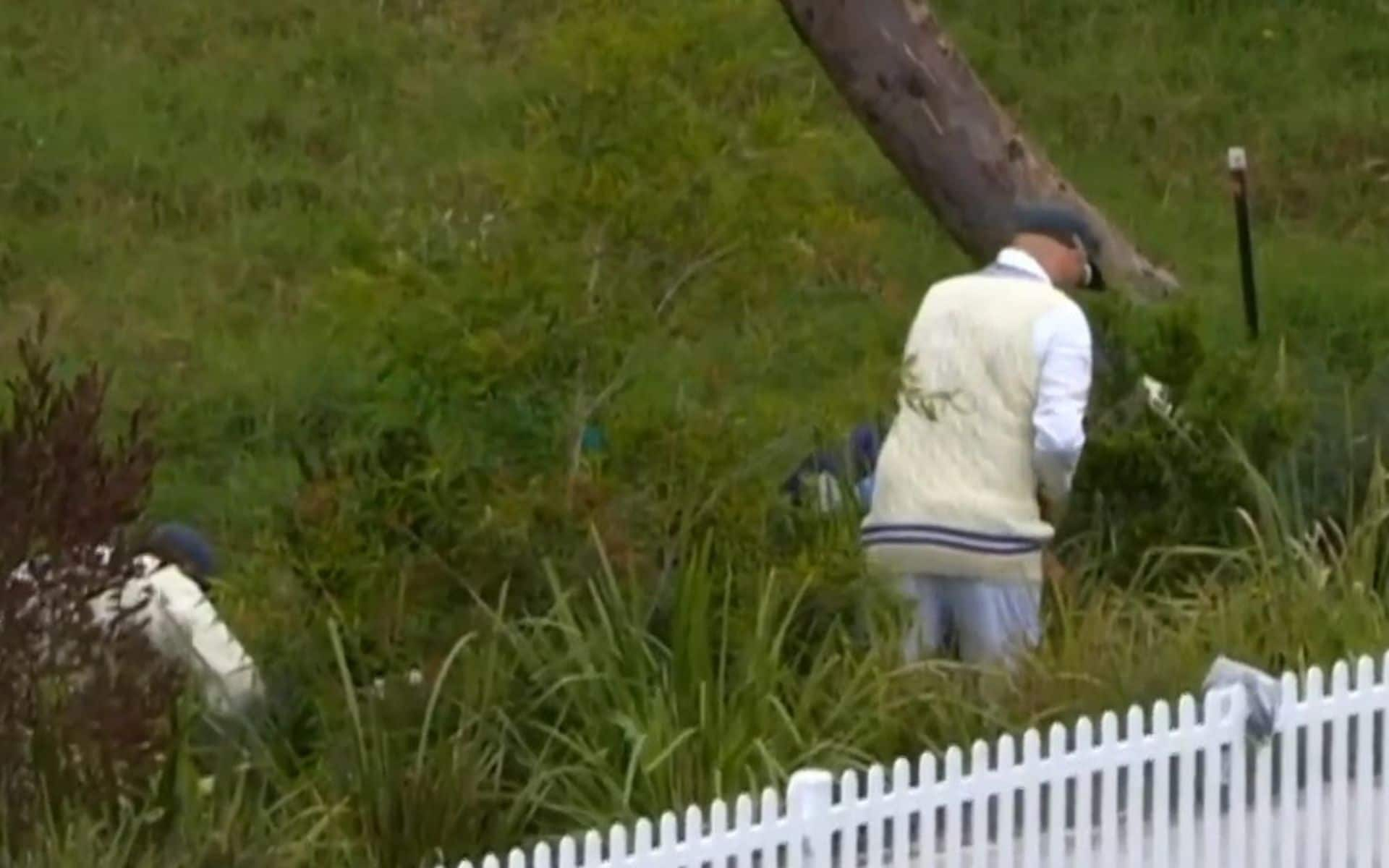 Nathan Lyon Lost Ball- (Source: @ScreenGrab)