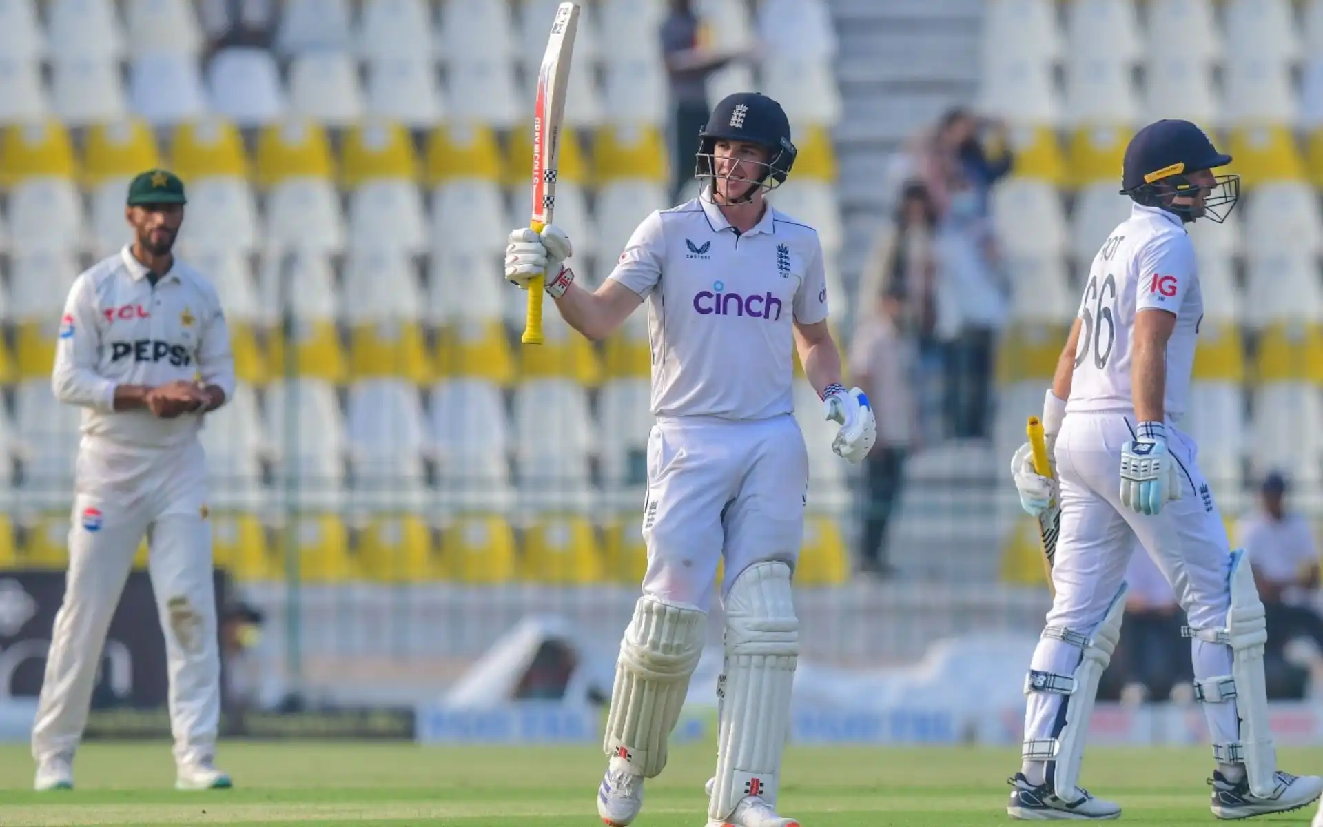 England stuns Pakistan with 823/7 total on Day 4 of Multan Test (@TheRealPCB/X.com)