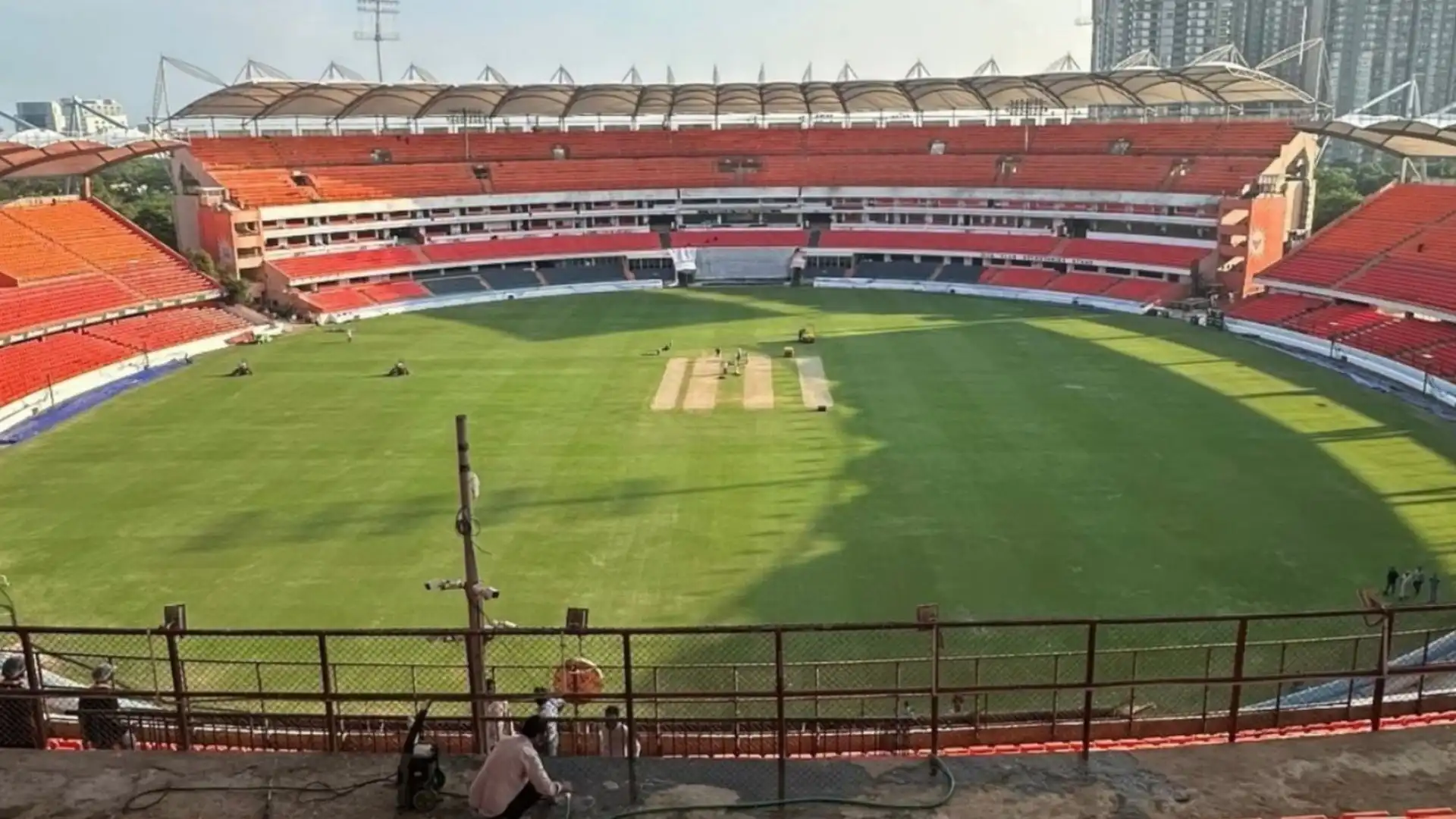 Rajiv Gandhi International Stadium Hyderabad [Source: Screengrab/@thecricketgully/X]