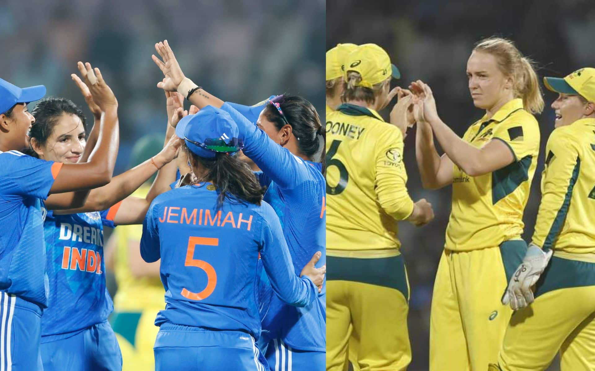 India Women vs Australia Women [Source: @Surendra21286/X.com and @BCCIWomen/X.com]