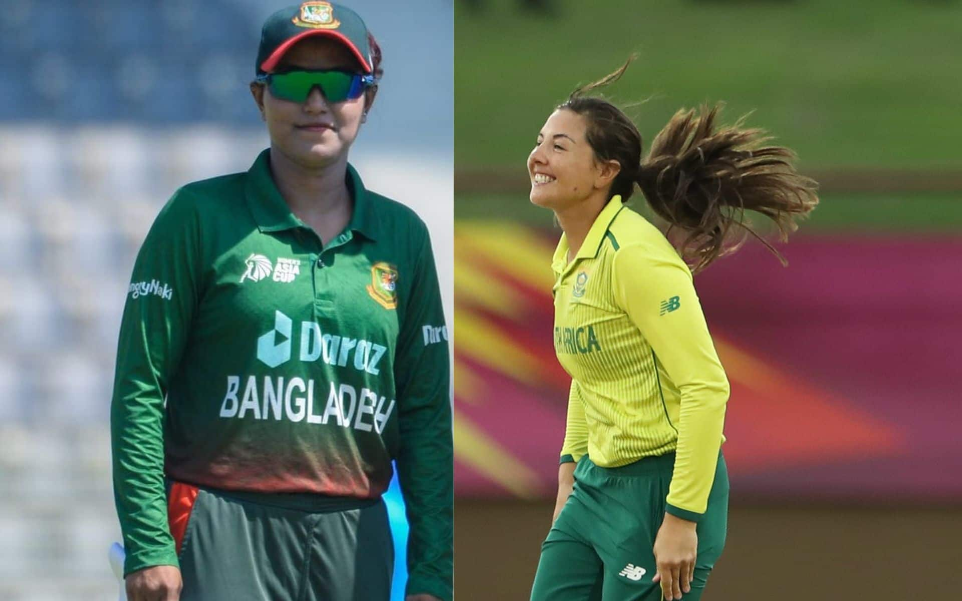 Nigar Sultana and Sune Luus [Source: @T20WorldCup/x.com]