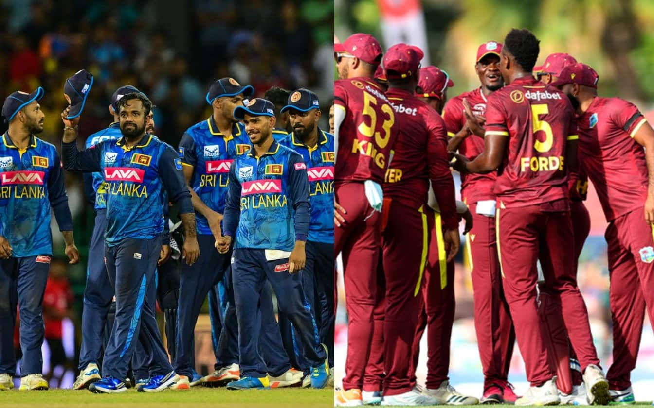 Sri Lanka-West Indies to lock horns in three-game T20 series (@MohamedAzam21,@windiescricket/X.com)