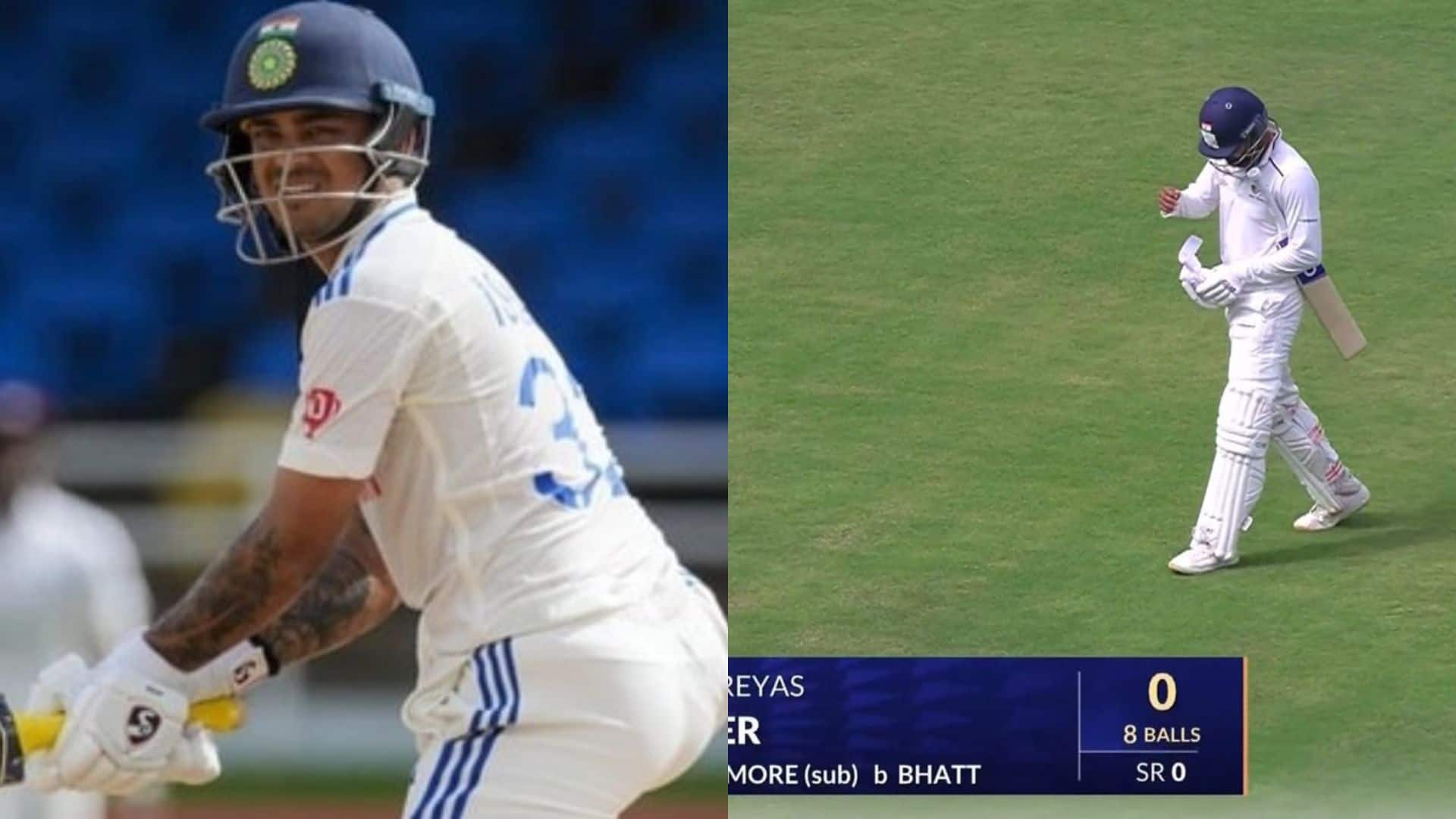 Ishan and Iyer departed cheaply in Ranji Trophy [Source: @mufaddal_vohra/X]