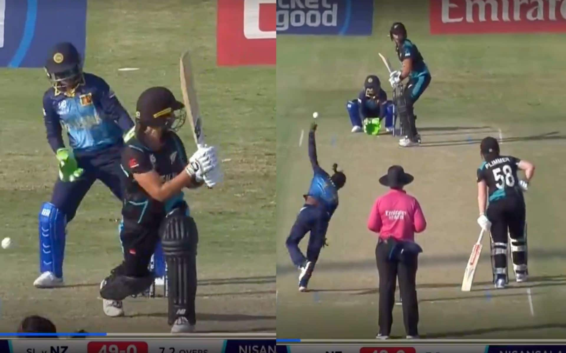 Suzie Bates departs vs Sri Lanka (Source: @JioCinema/screengrab)