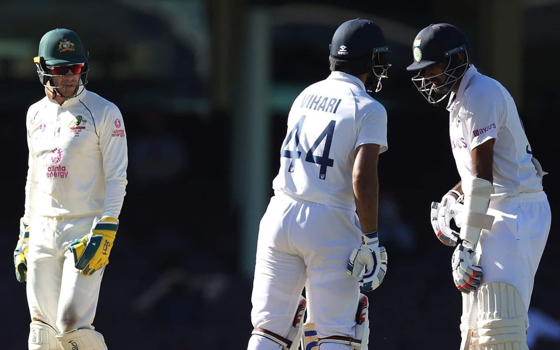 Hanuma Vihari and Ashwin during memorable stand in Sydney Test (Source:@paro_nair/X.com)