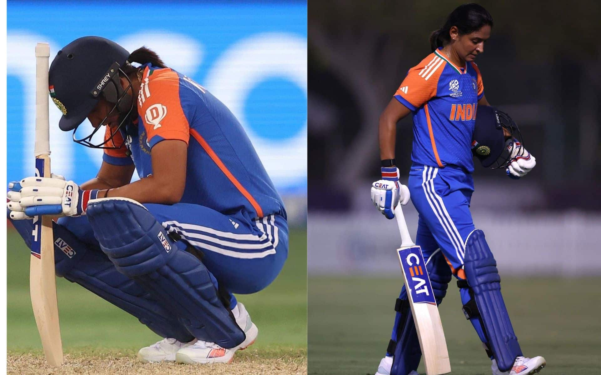 Harmanpreet Kaur after India's loss (Source: @sujeetsuman1991/x.com, @Rajiv1841/x.com)