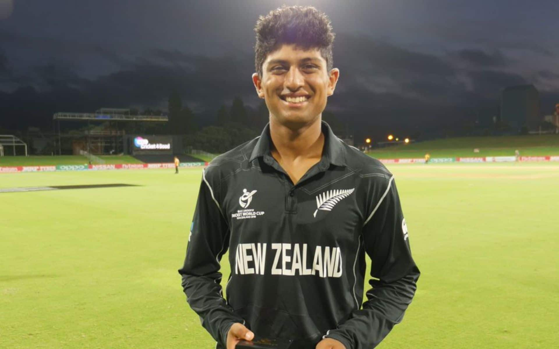 Rachin Ravindra - New Zealand [Source: @cricketworldcup/x.com]