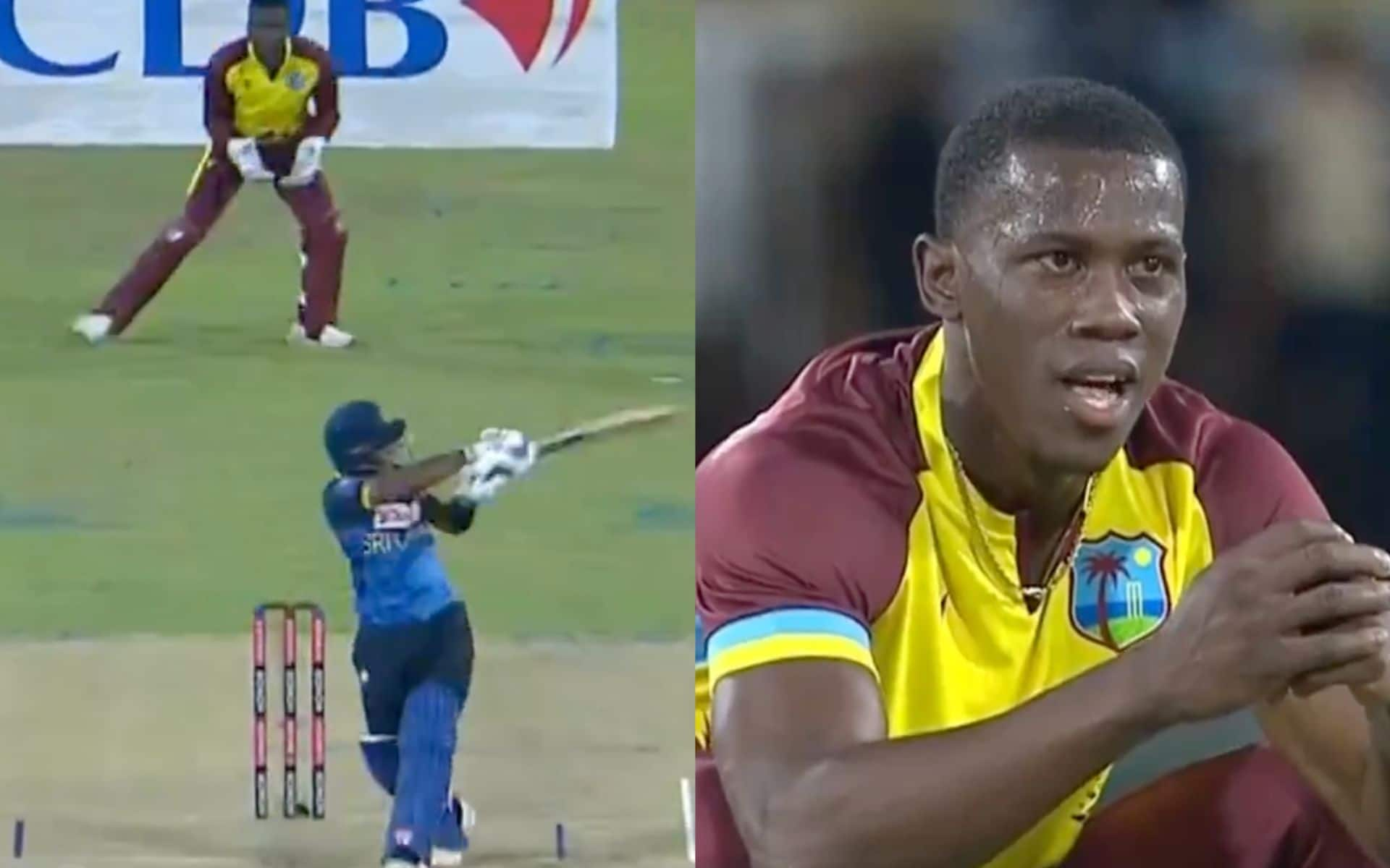 Shamar Joseph stunned with Nissanka's mad hitting (@FanCode/X.com)