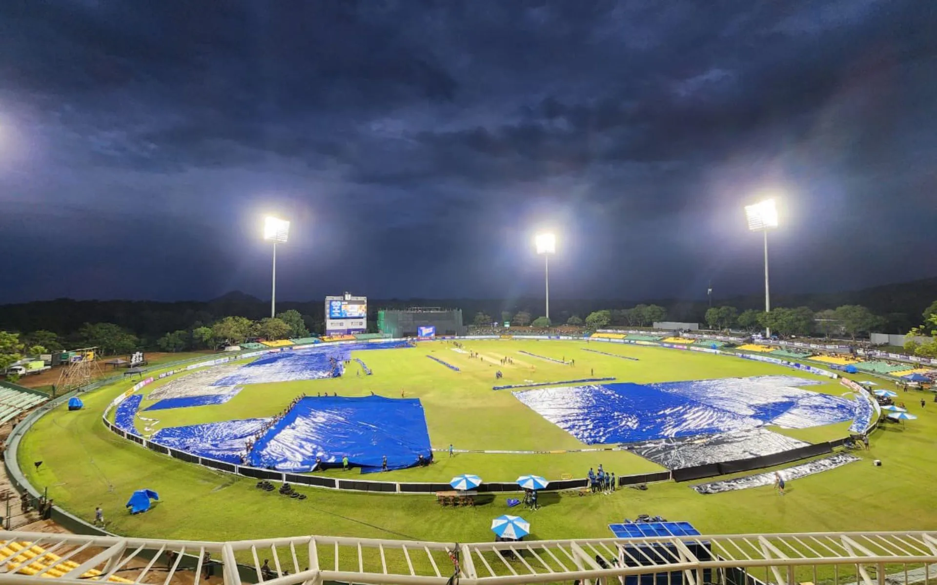 Rangiri Dambulla International Cricket Stadium (Source:@DanuskaAravinda/X.com)