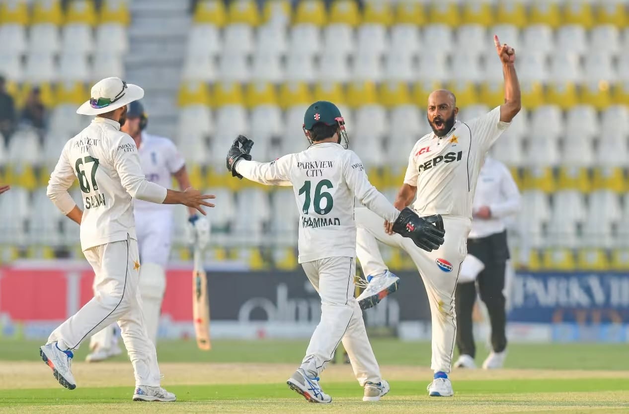 Pakistan's Sajid Khan scripted history against England  [Source: @TheRealPCB/x]