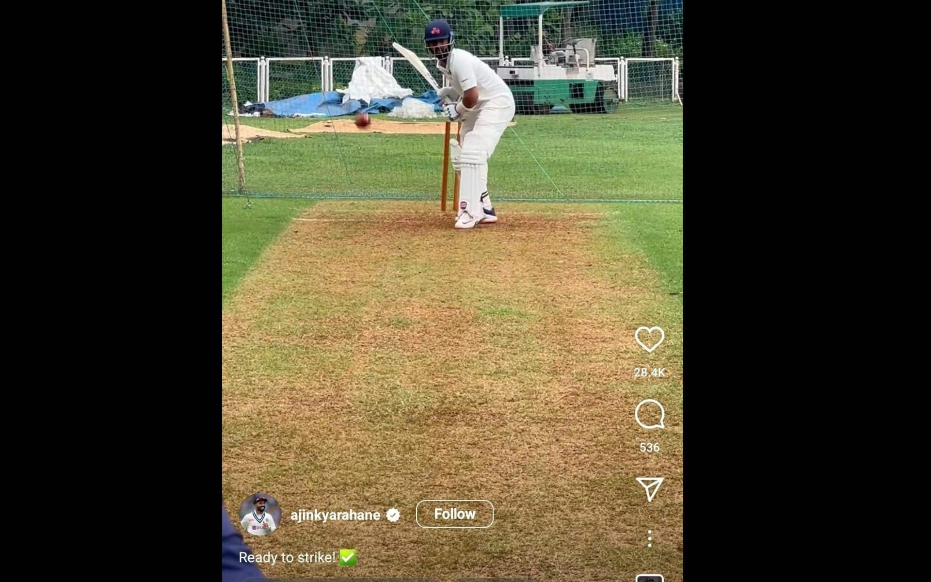 Ajinkya Rahane's social media reel breaks the internet (@mufaddal_vohra/X.com)