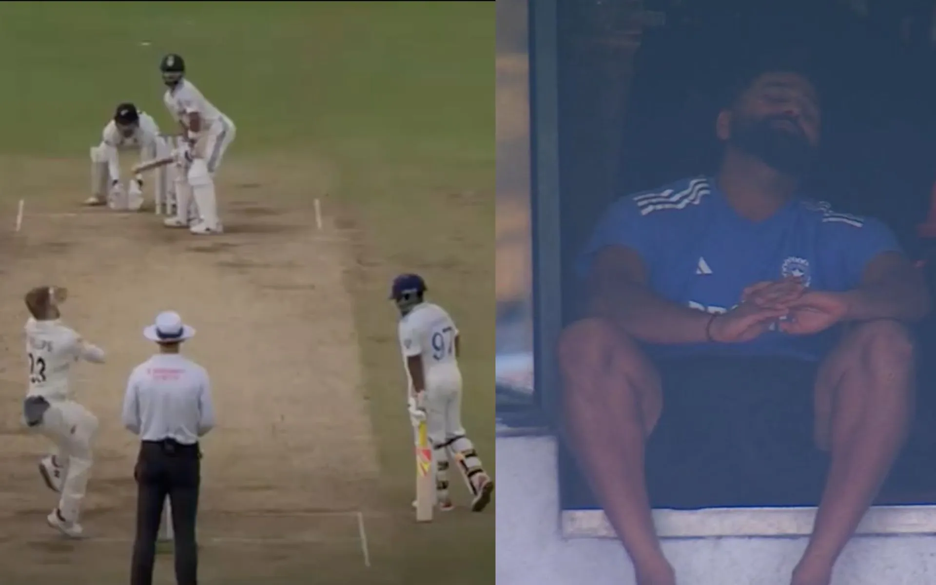 Virat Kohli Wicket - (Source: @ScreenGrab)