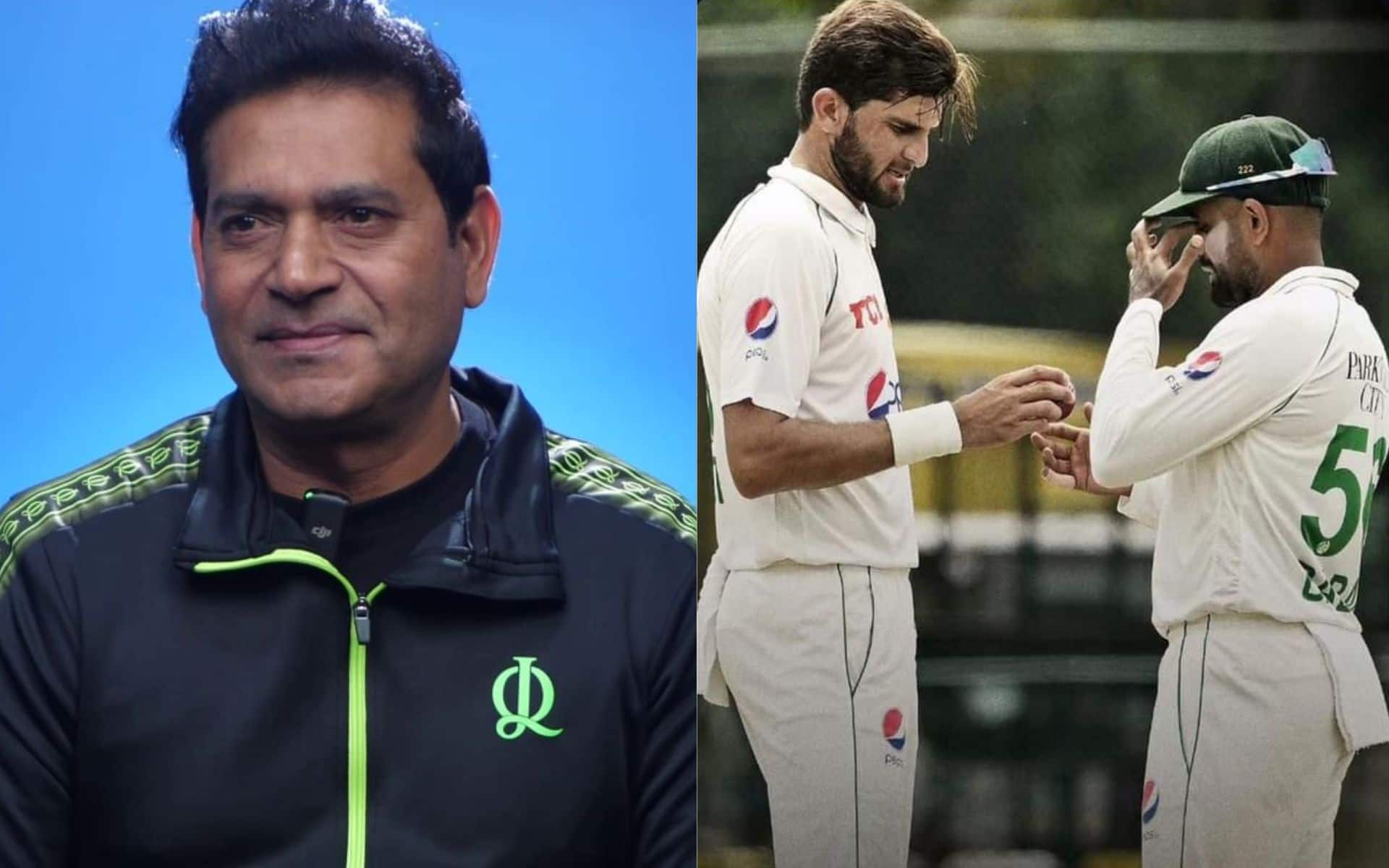 Aaqib Javed reportedly dropped Babar Azam, Shaheen Afridi from Tests (@sshayaannn,@avr_nomi/X.com)